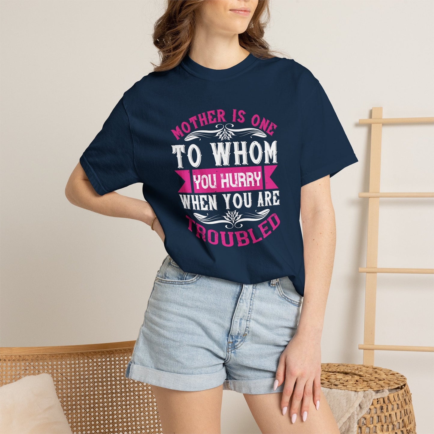 Mom T-shirt Mother Day Mama Tee Unisex Comfort Colors Garment-Dyed Cotton h82