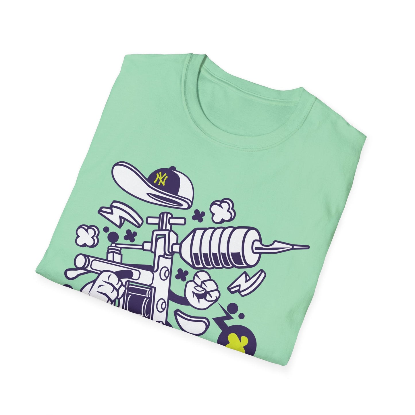 Cartoon Animation T Shirt Funny Tee Shirt Unisex Gildan Softstyle 64000 100 Percent Ring Spun Cotton