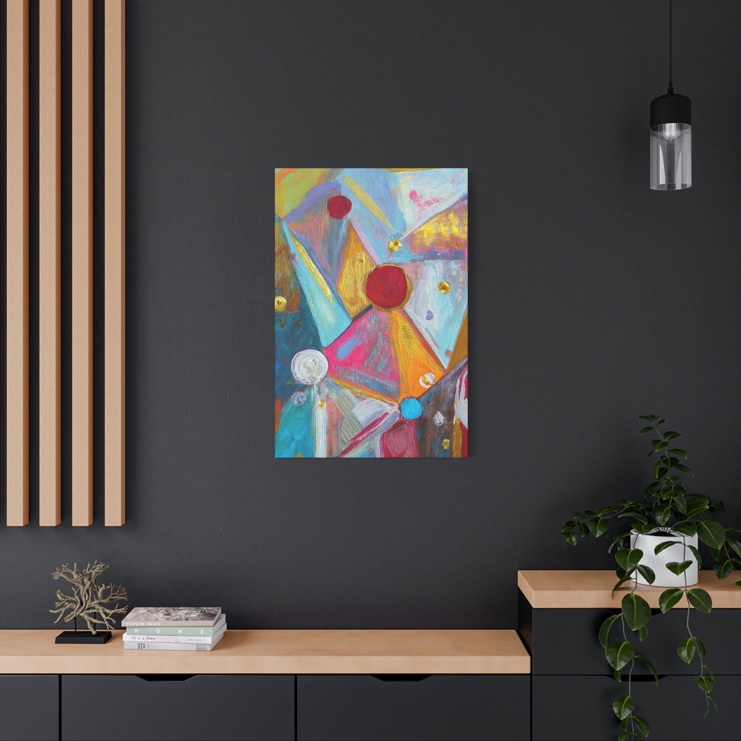 Abstract Oil Painting Print Canvas 20x24,20x30,24x30 24x32,24x36,30x40 32x48,36x48,40x60 Pine-Wood Inner Frame ABS-173