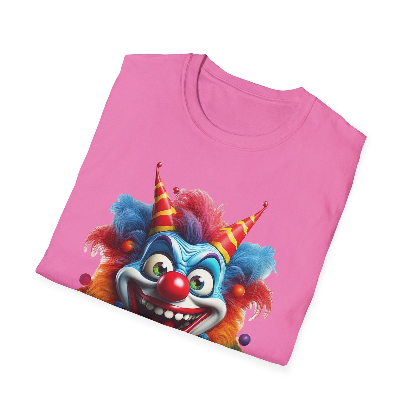 Clown Shirt For Men And Women Funny Circus Tee Scary Man Shirt Unisex Softstyle Tee