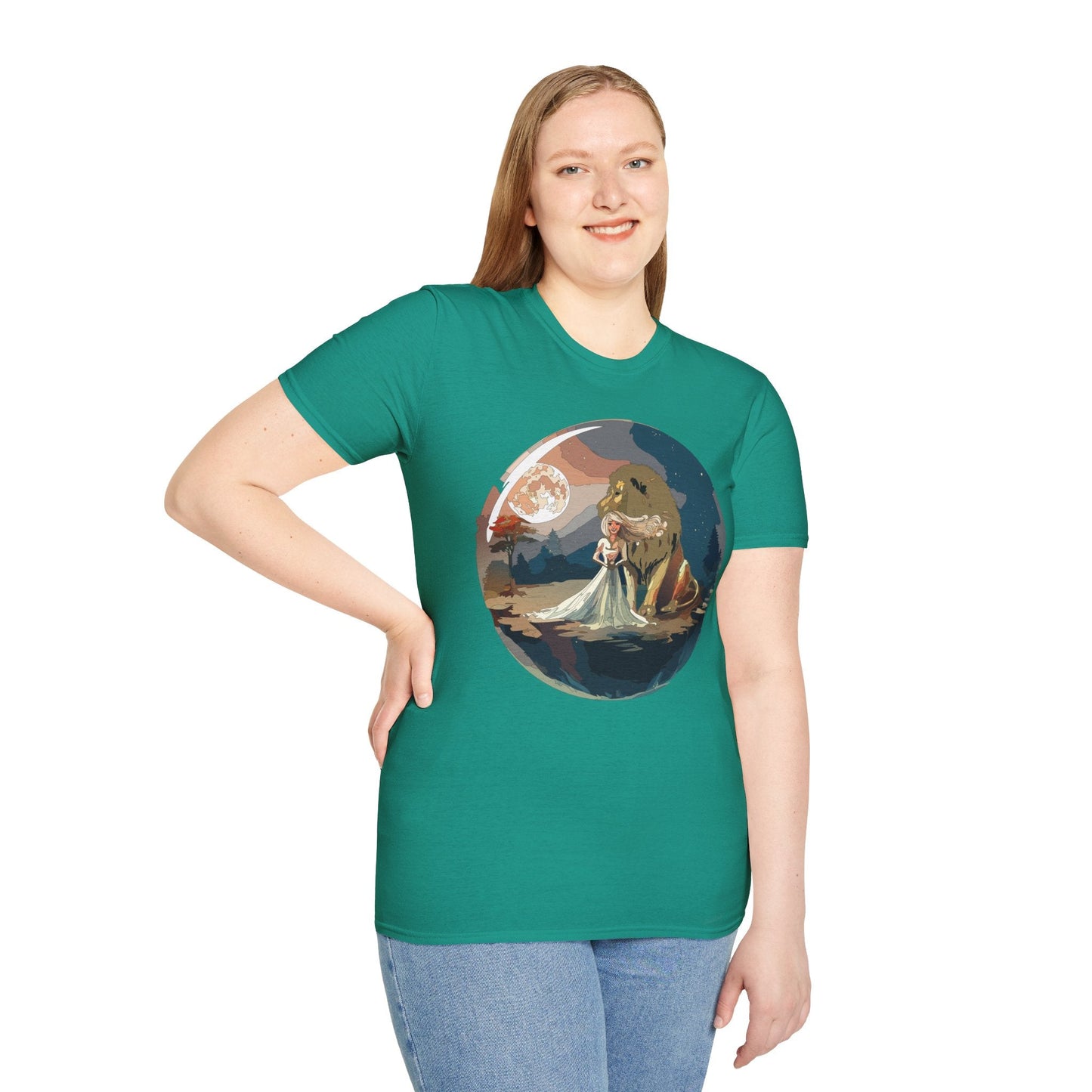 Womens Graphic T Shirt Art Design Unisex Softstyle 64000 Gildan Short Sleeve Tee