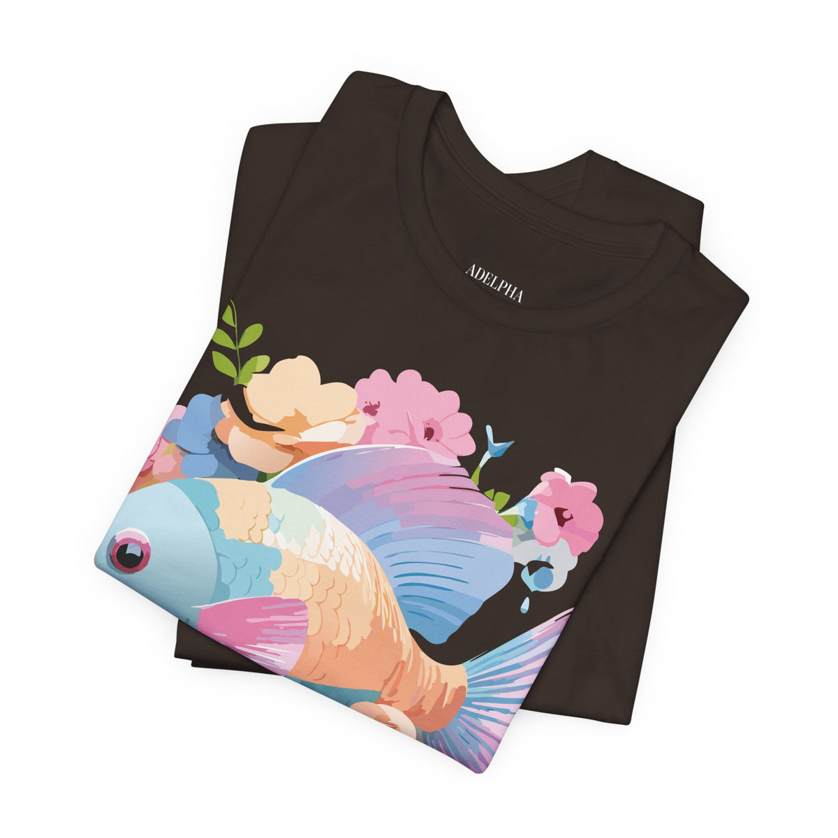 Fish Graphic Design Tee Bella+Canvas Unisex 100 Cotton Tee Shirt a108