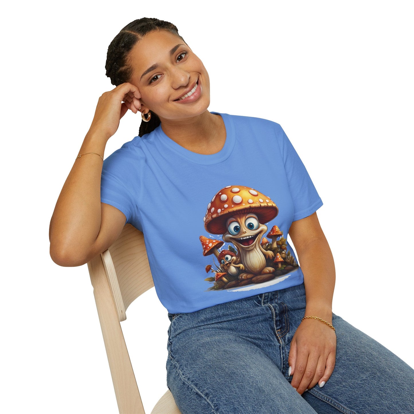 Mashroom Tee Shirt Unisex Softstyle 64000 Comfortable Mushroom Shirt With Funny Fungus Design
