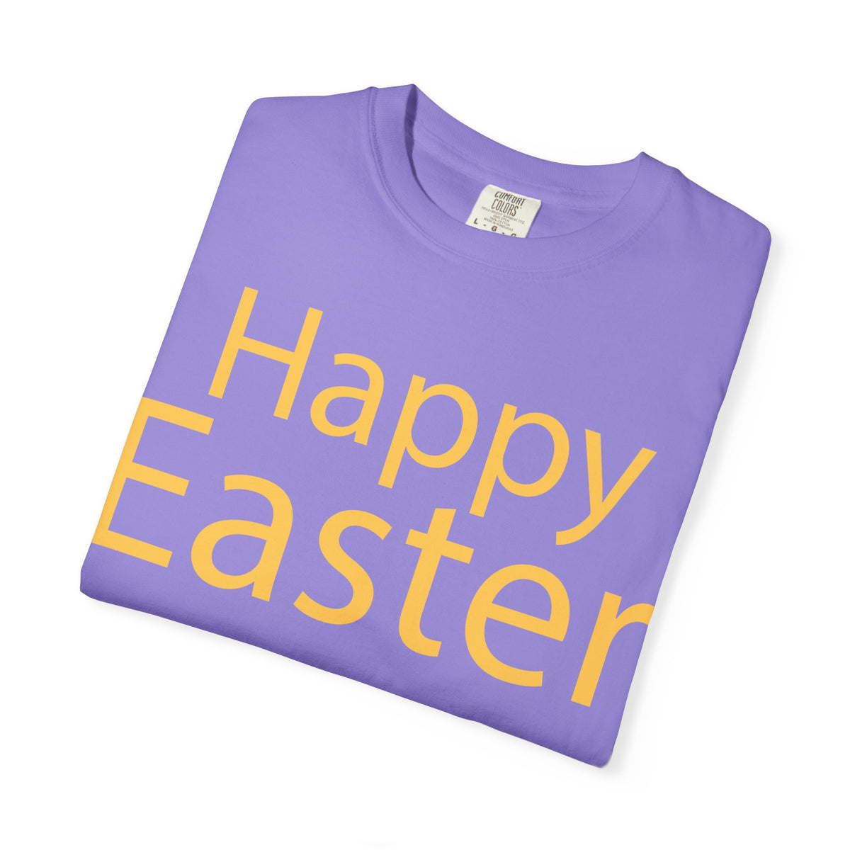 Happy Easter T-Shirt, Tee Shirt with Easter Signature, T Shirt with Easter Prints, Tee Shirt with Easter Design
