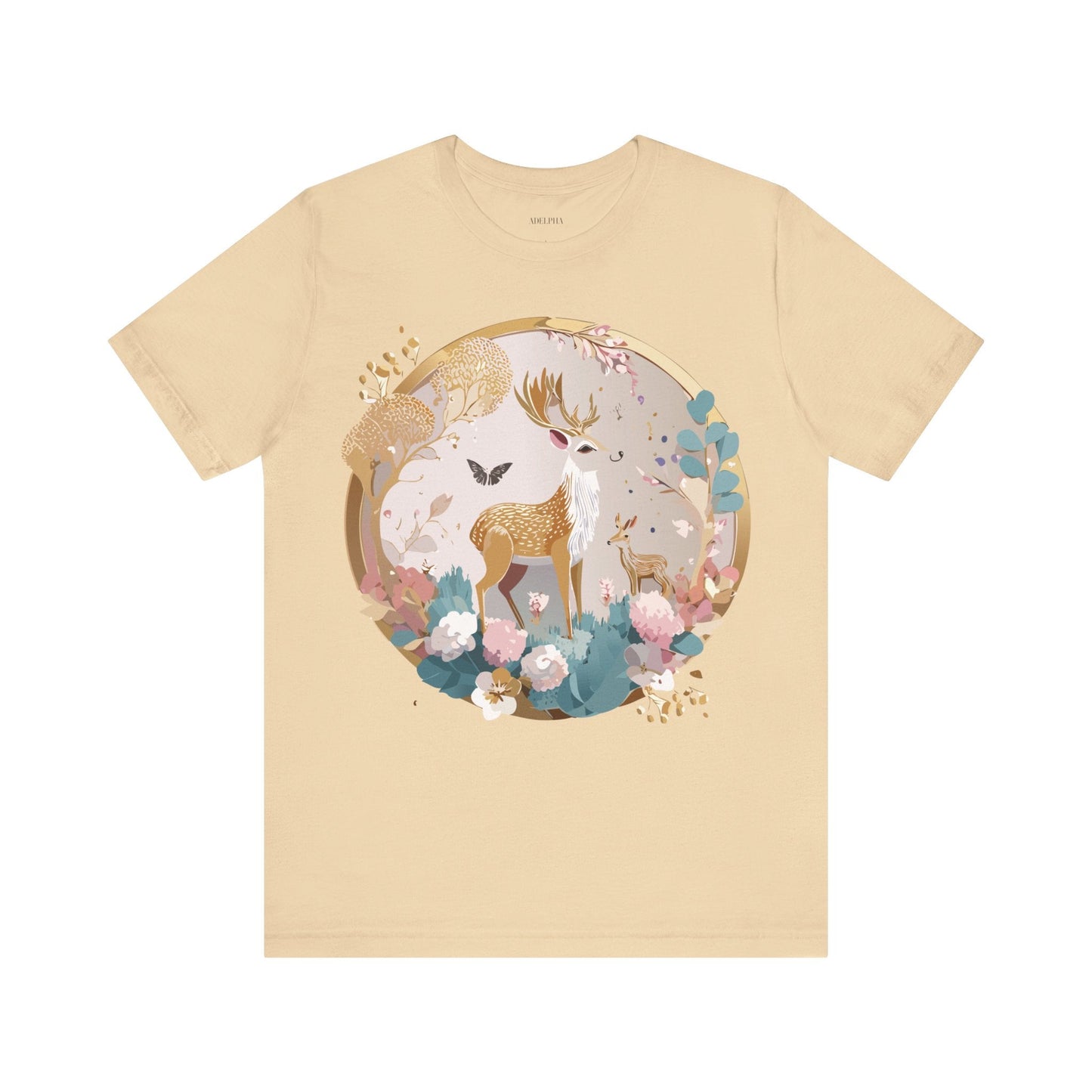 Medallion Graphic Unisex 100 Cotton Vintage Animal Medal Artwork Tee 13