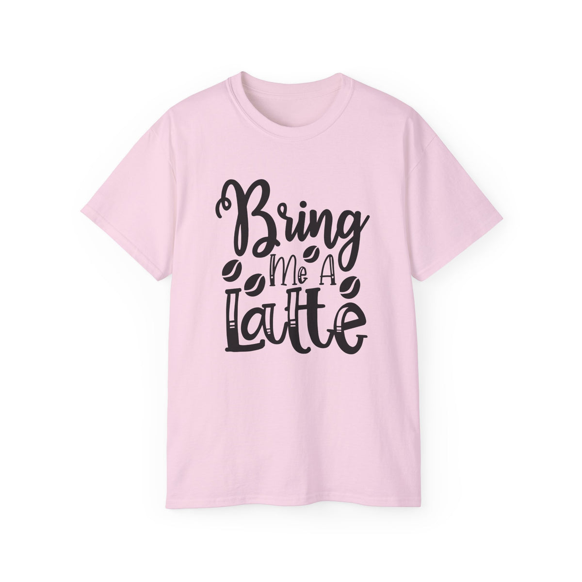 Bring Me a Latte T-Shirt | Coffee Script Typography Tee