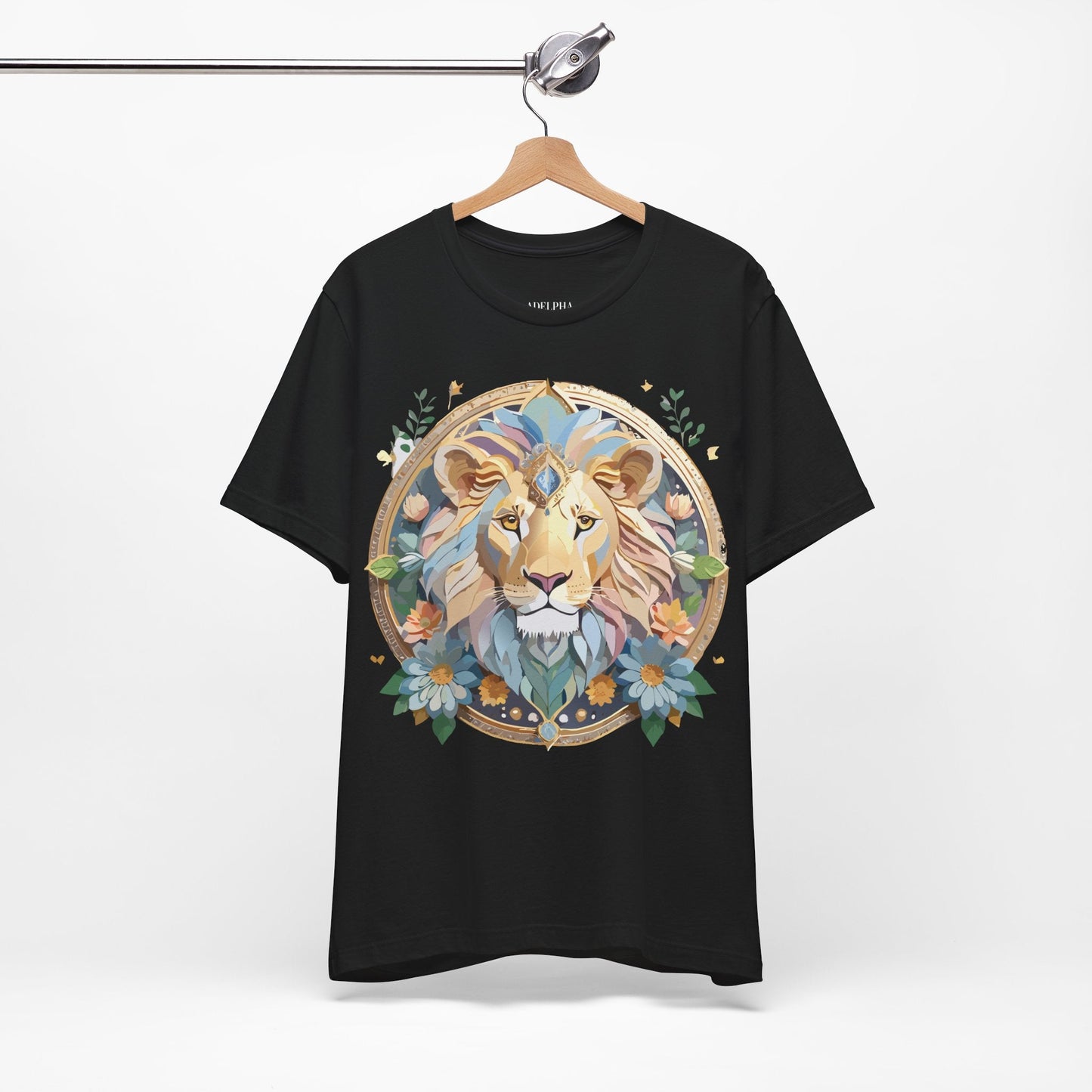 Medallion Graphic Unisex 100 Cotton Vintage Animal Medal Artwork Tee 60