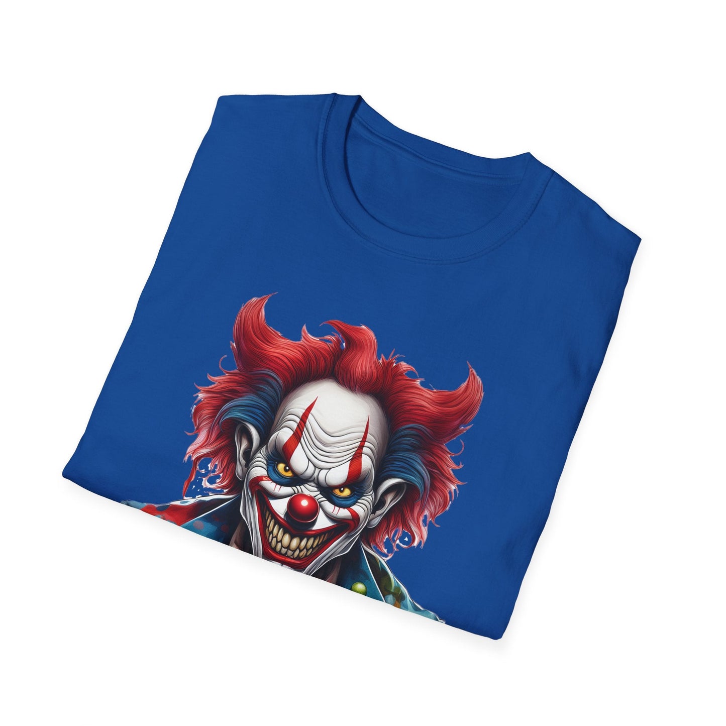 Unisex Clown Shirt With Funny Man Circus Print Tee Gildan Softstyle 64000 Classic Comfort Wear