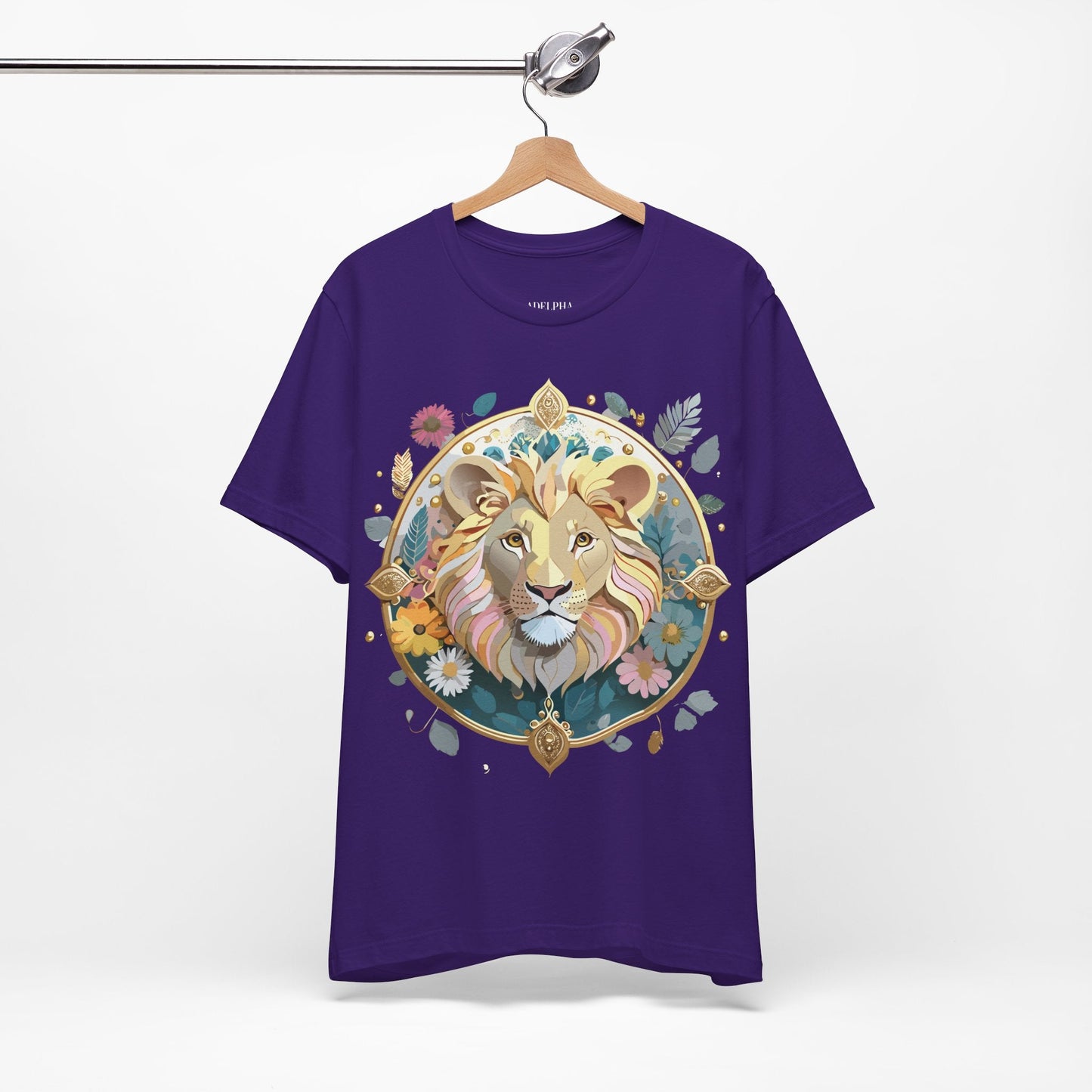 Adelpha Medallion Graphic Tee Unisex Short Sleeve Vintage Inspired Art Design Shirt