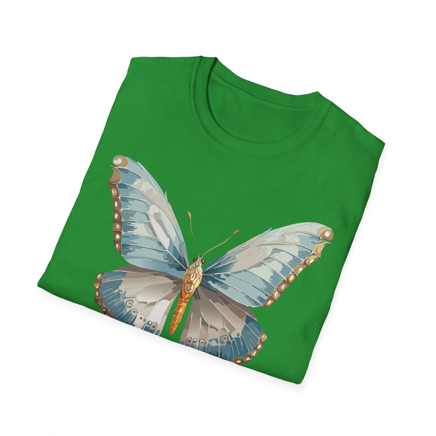 Butterfly Emblem Shirt Unisex T Shirt Gildan Softstyle 64000 Monarch Print Cotton Tee Everyday