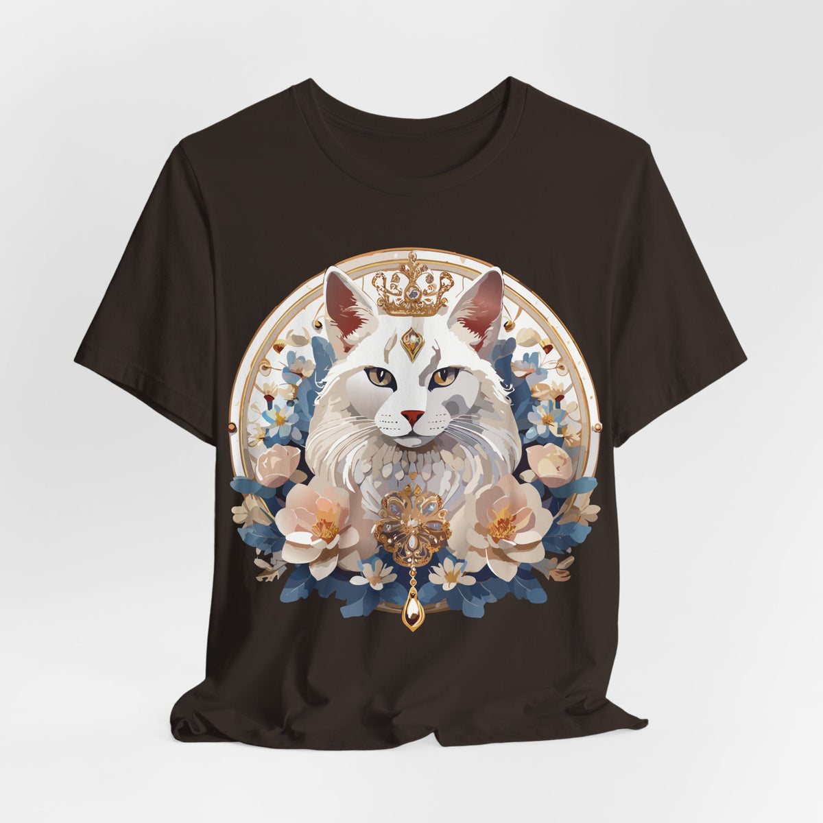 Medallion Graphic Unisex Cotton Bella+Canvas Tee with Art Design d74