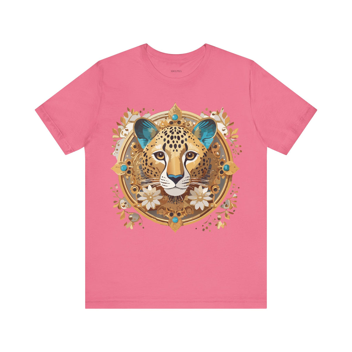Medallion Graphic Unisex Cotton Bella+Canvas Tee with Art Design d53