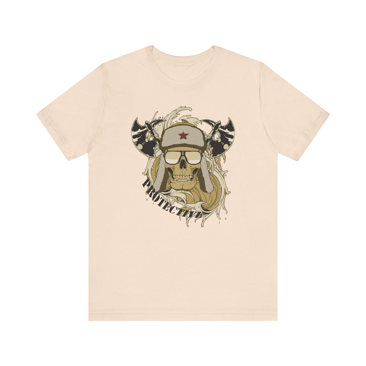 Viking Skull Graphic with Horned Helmet T-Shirt Captain Design Unisex Cotton Tee Art-41