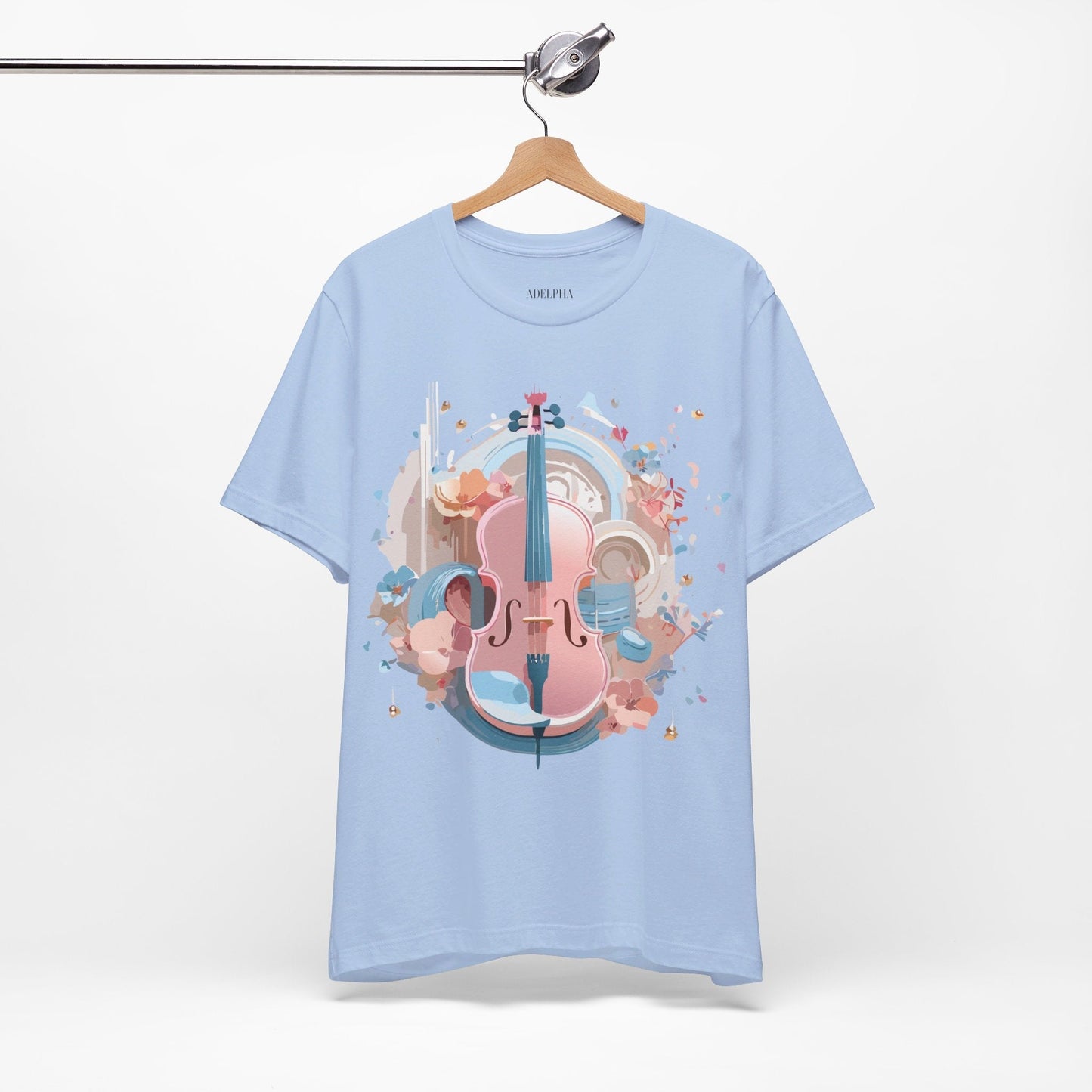 Music Graphic Tee Unisex Jersey Short Sleeve By Adelpha Vintage Inspired Artwork