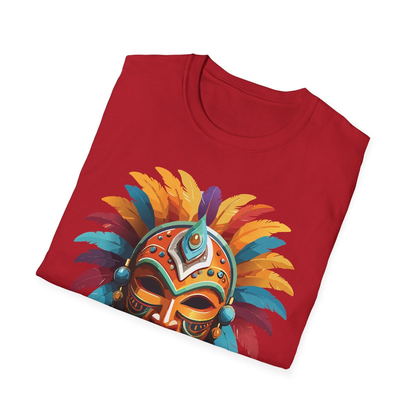 Mask Graphic Unisex Cotton Masquerade Design Artwork Tee 4