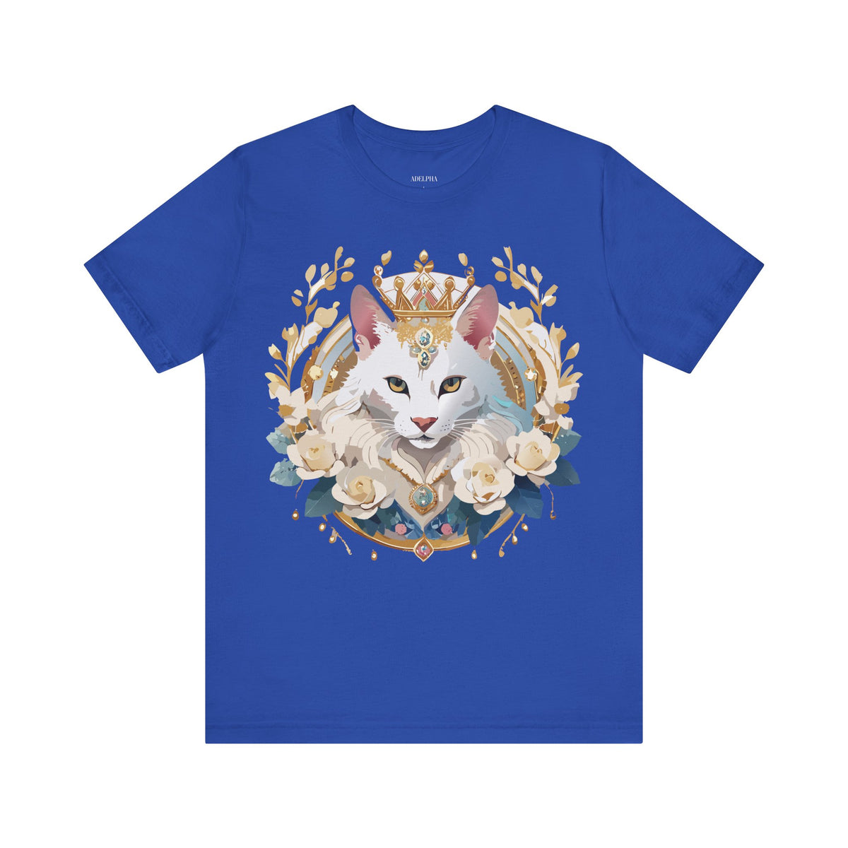 Medallion Graphic Unisex Cotton Bella+Canvas Tee with Floral Art Design m66