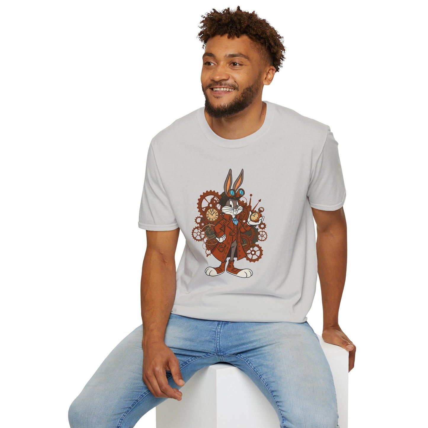 Bugs Bunny Shirt Unisex T Shirt Cartoon Tee 100 Percent Cotton Gildan Softstyle Graphic Tee
