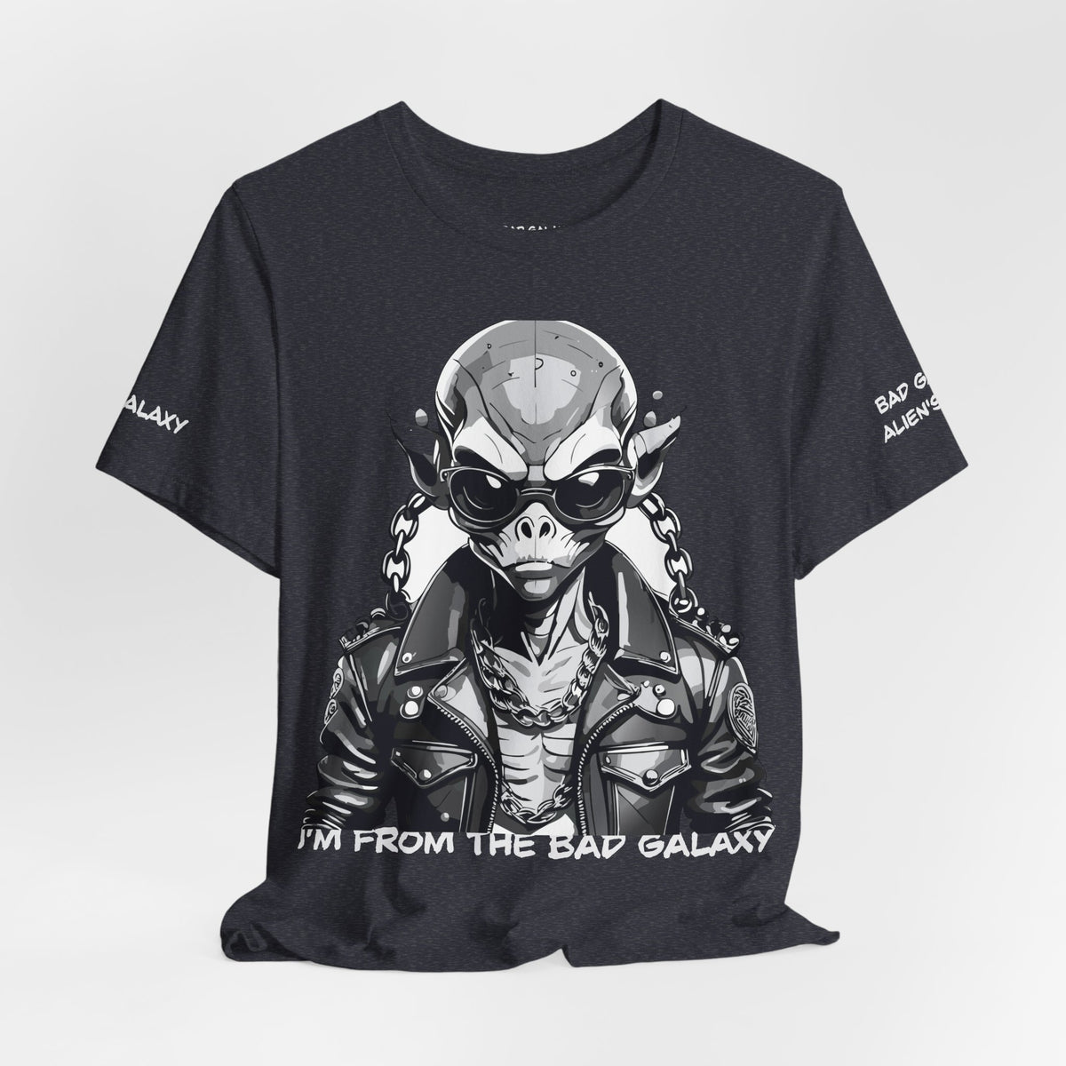 Alien Graphic Unisex Cotton Bella+Canvas Tee with Art Design b51