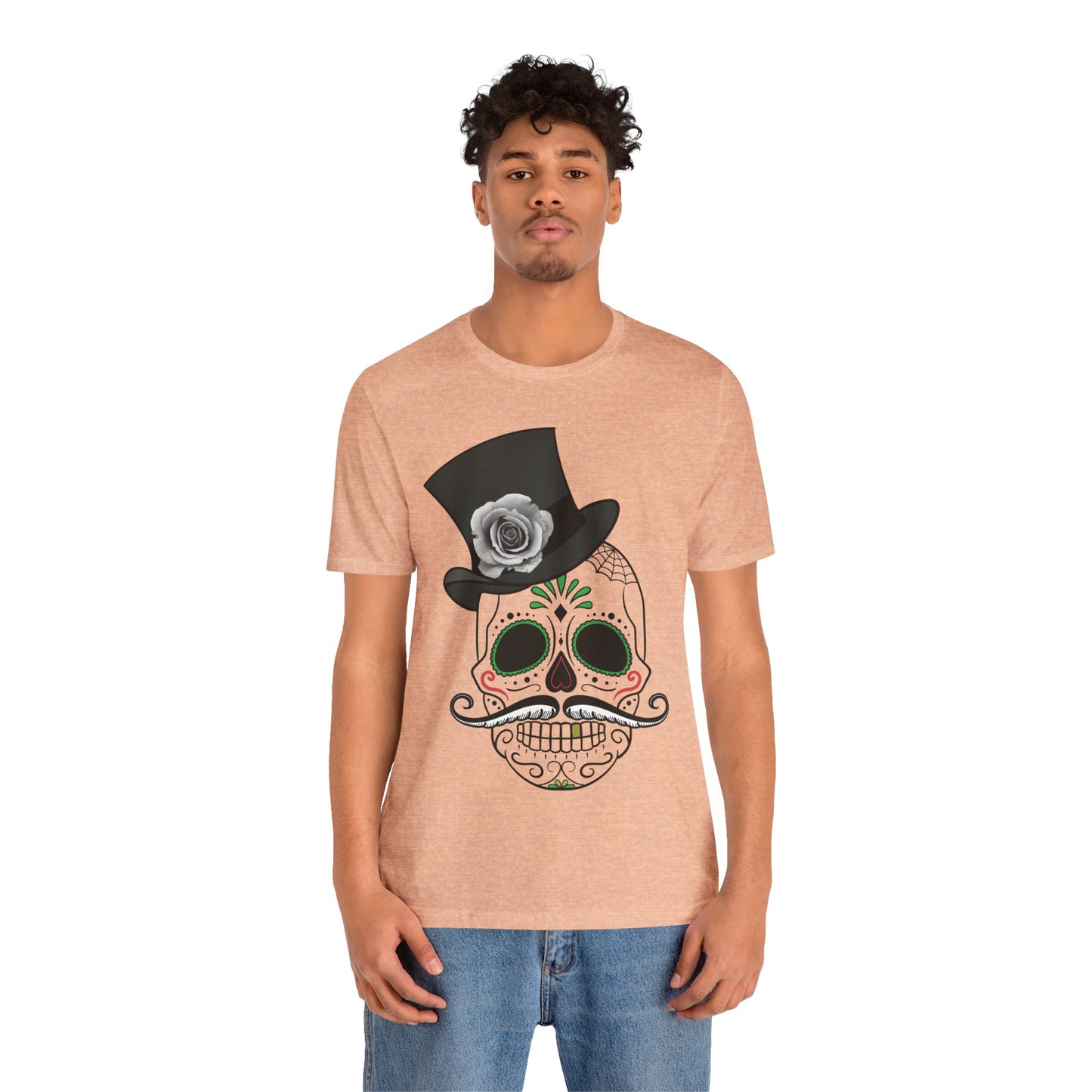 Unisex Cotton Tee Shirt with Skull