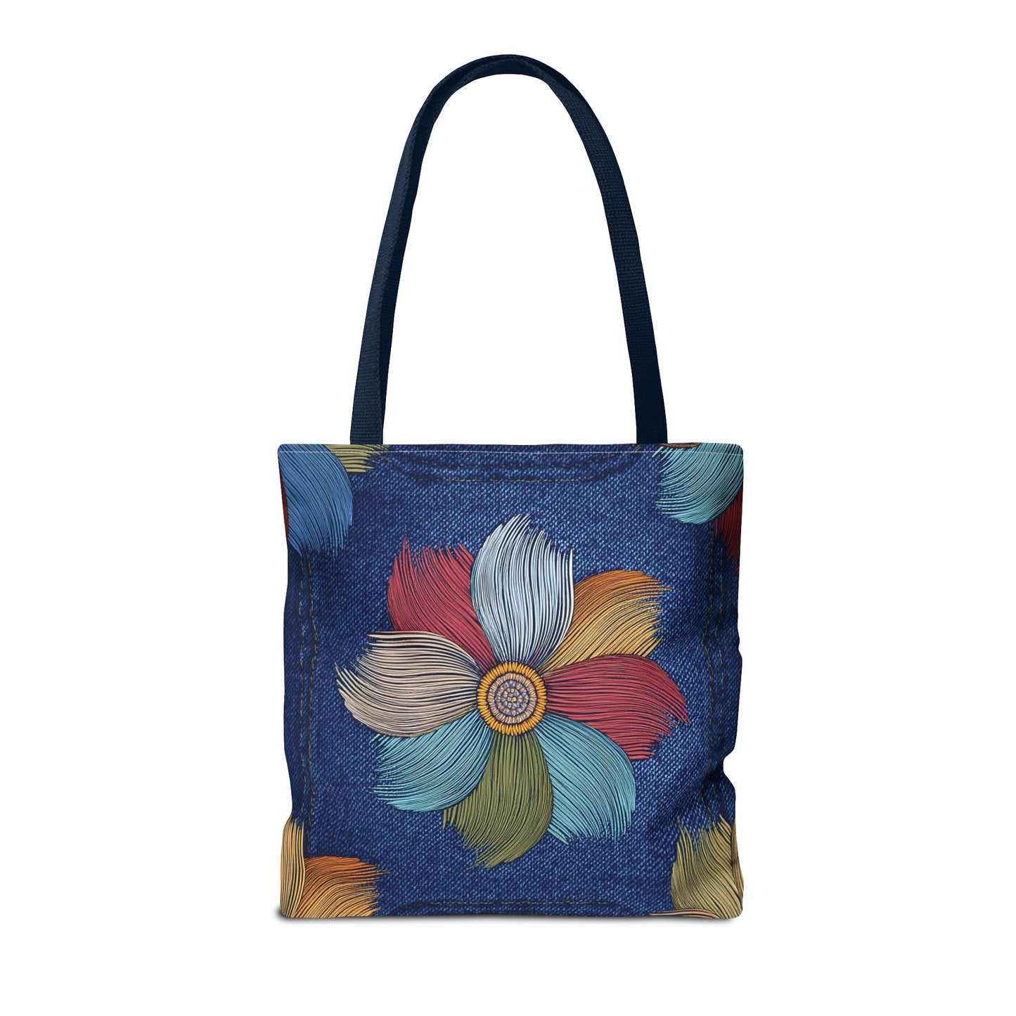 DENIM PRINT CANVAS BAG HIGH-QUALITY 100% SPUN POLY 3 SIZES CANVAS BAG-159-17