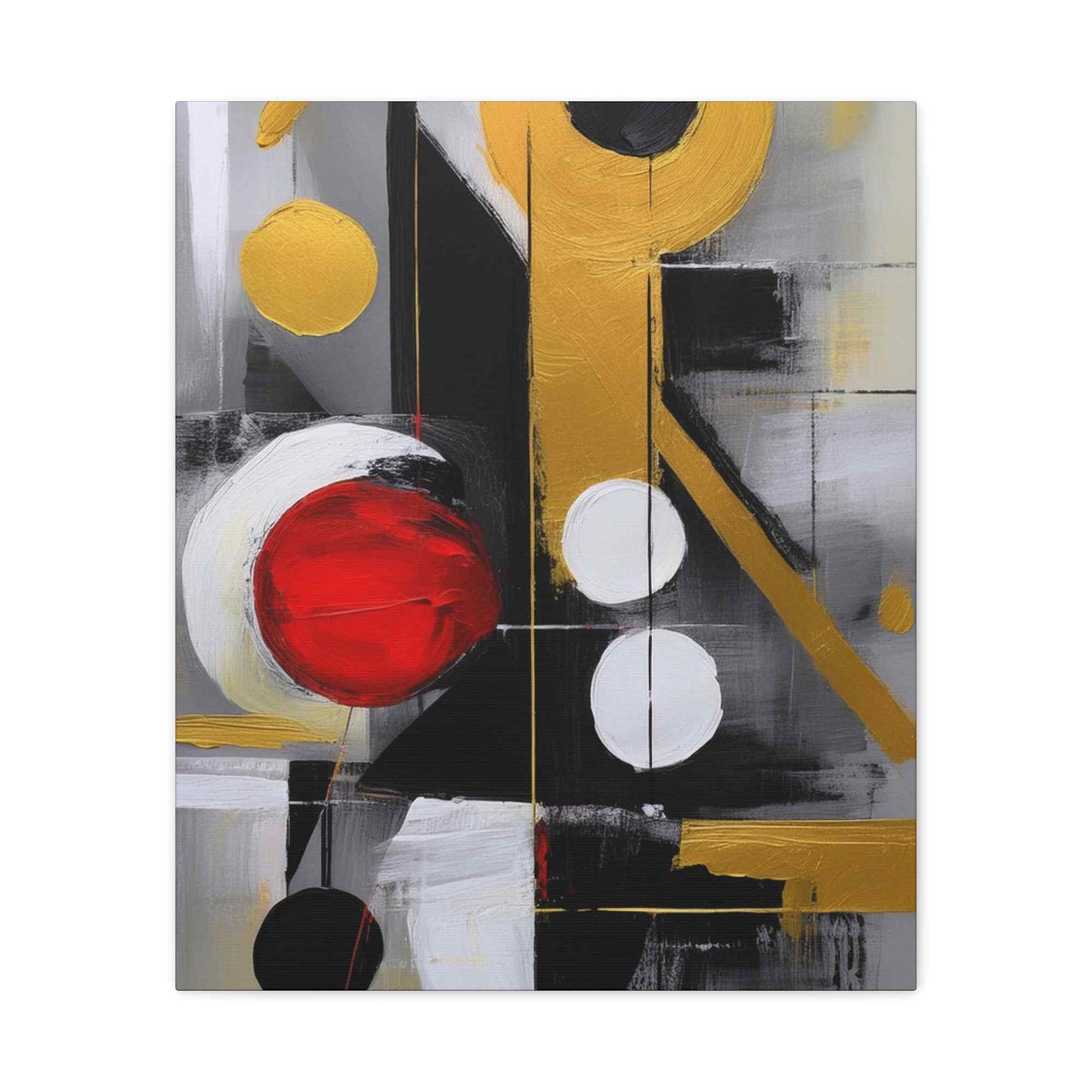 Red Abstract Painting Print Canvas 20x24,20x30,24x30, 24x32,24x36,30x40, 32x48,36x48,40x60 Pine-Wood Inner Frame ABS-24