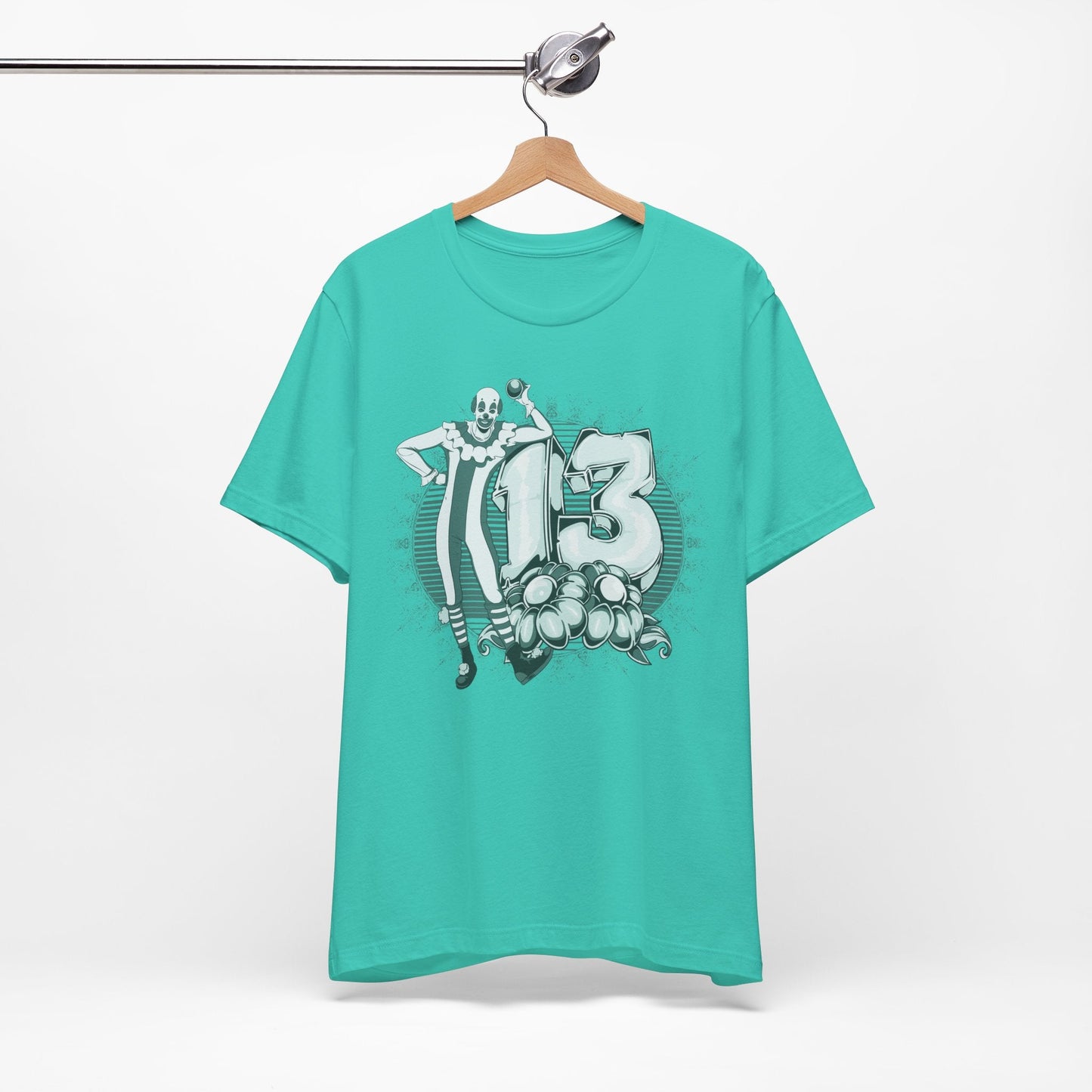 Vintage Clown Graphic Illustration Unisex Cotton T-Shirt Art-39