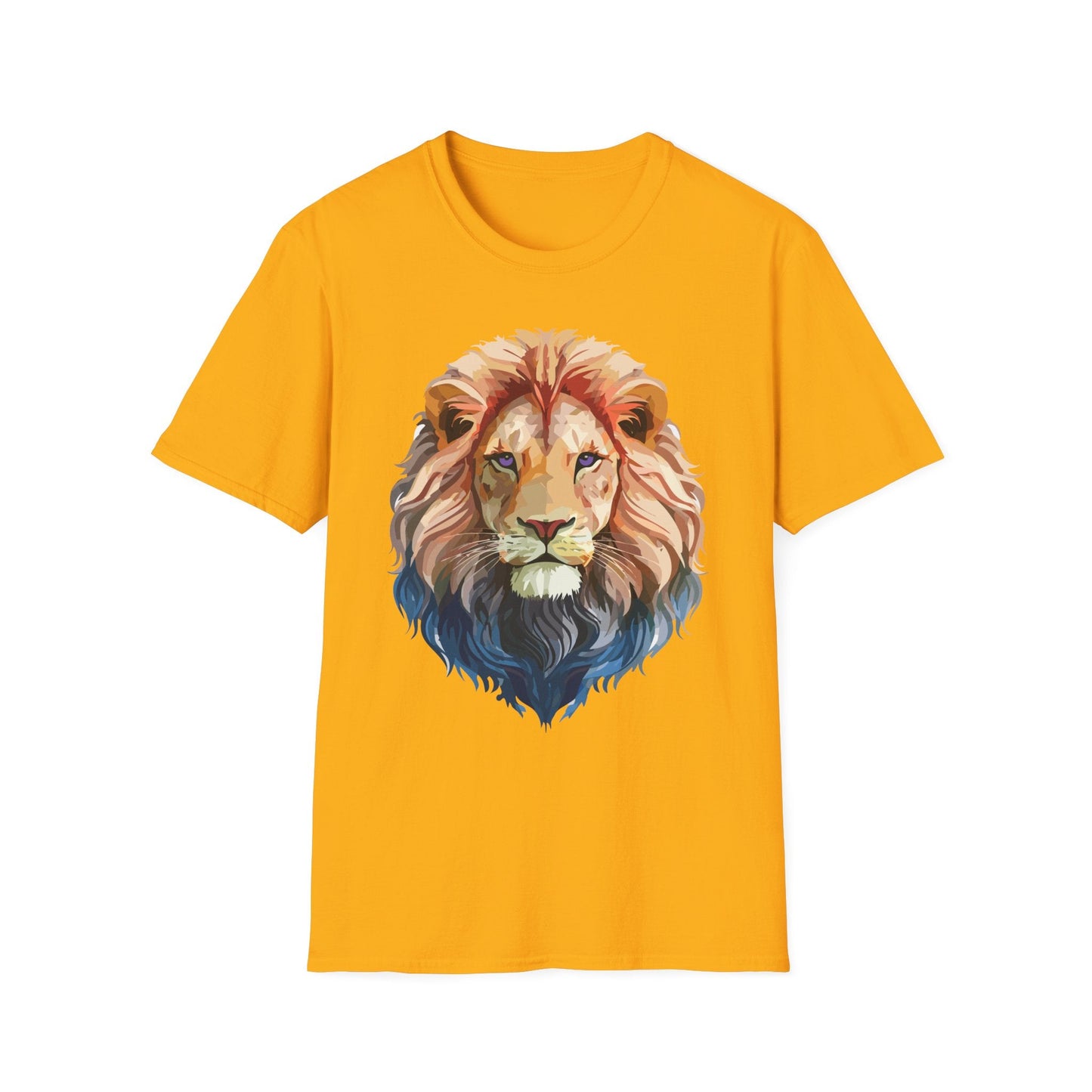 Lion Shirt Unisex Animal Tee Ring Spun Cotton Softstyle Tee Gildan