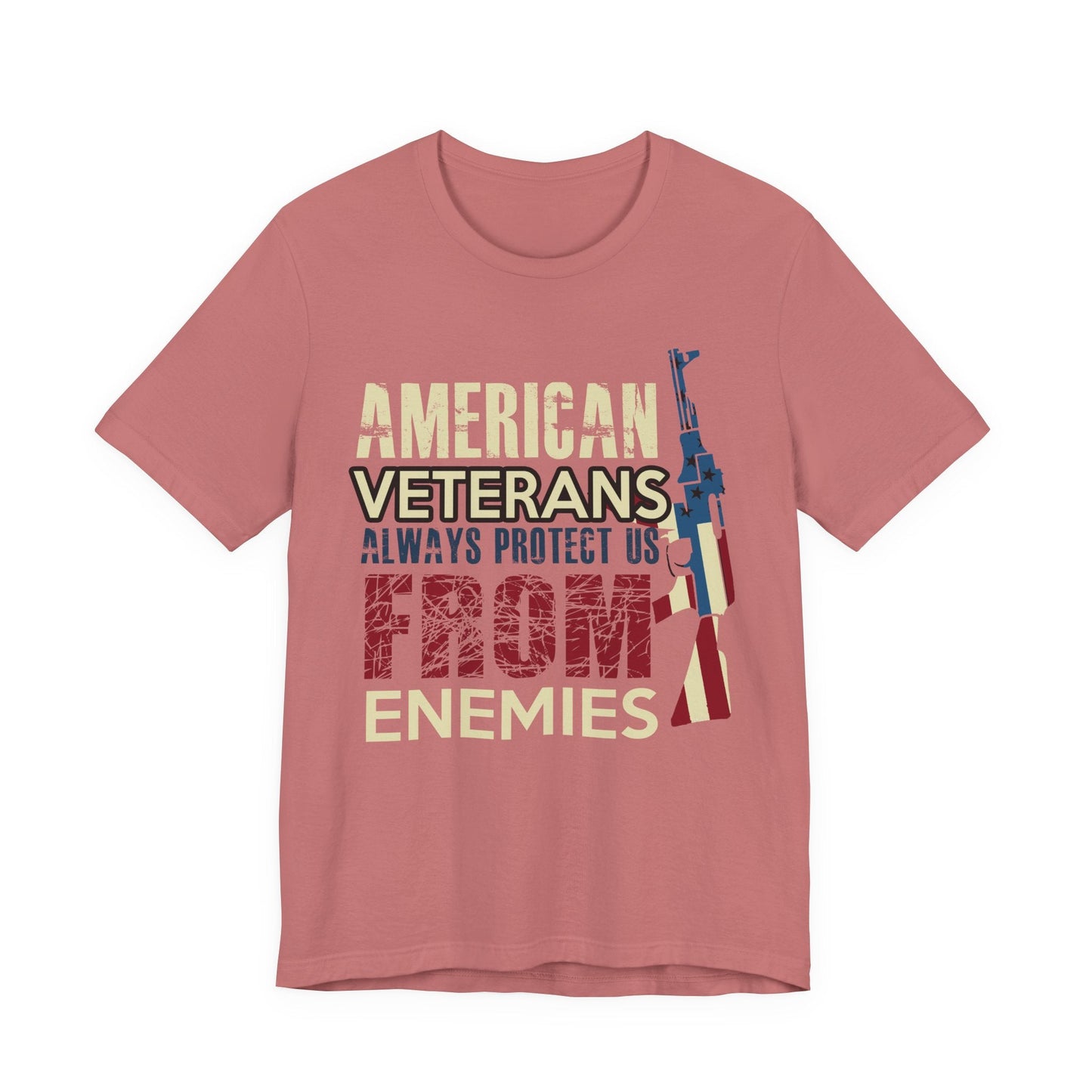 Army Veteran Patriotic Graphic Design Unisex Cotton T-Shirt v44