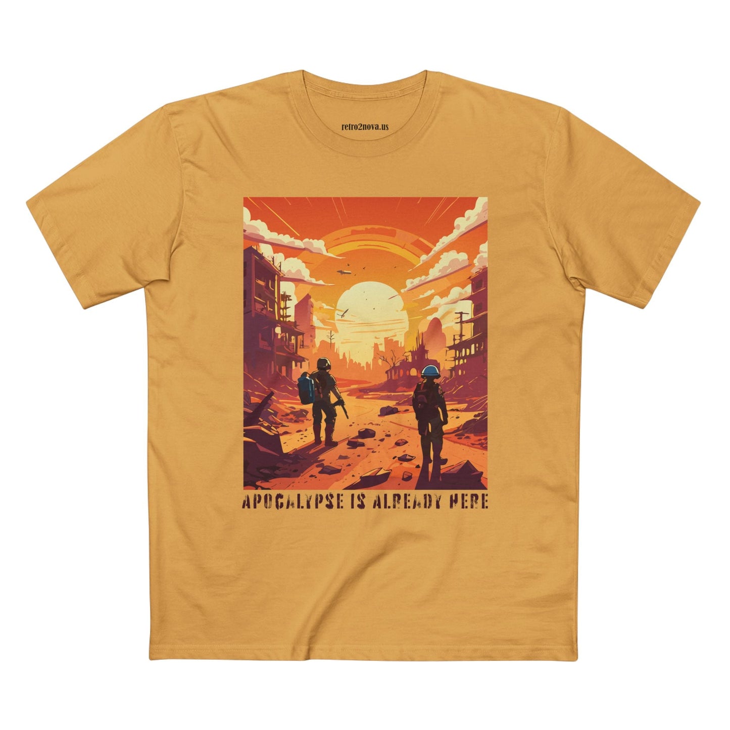 Cataclysm Doomsday Shirt Unisex Premium Cotton Tee With Original Art Design By Retro2Nova