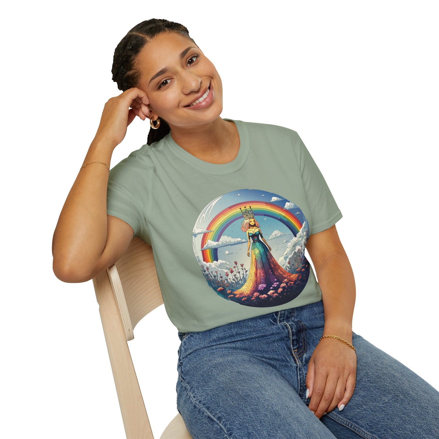 Womens Graphic T Shirt Art Design Tee Softstyle 64000 100 Percent Cotton Comfort