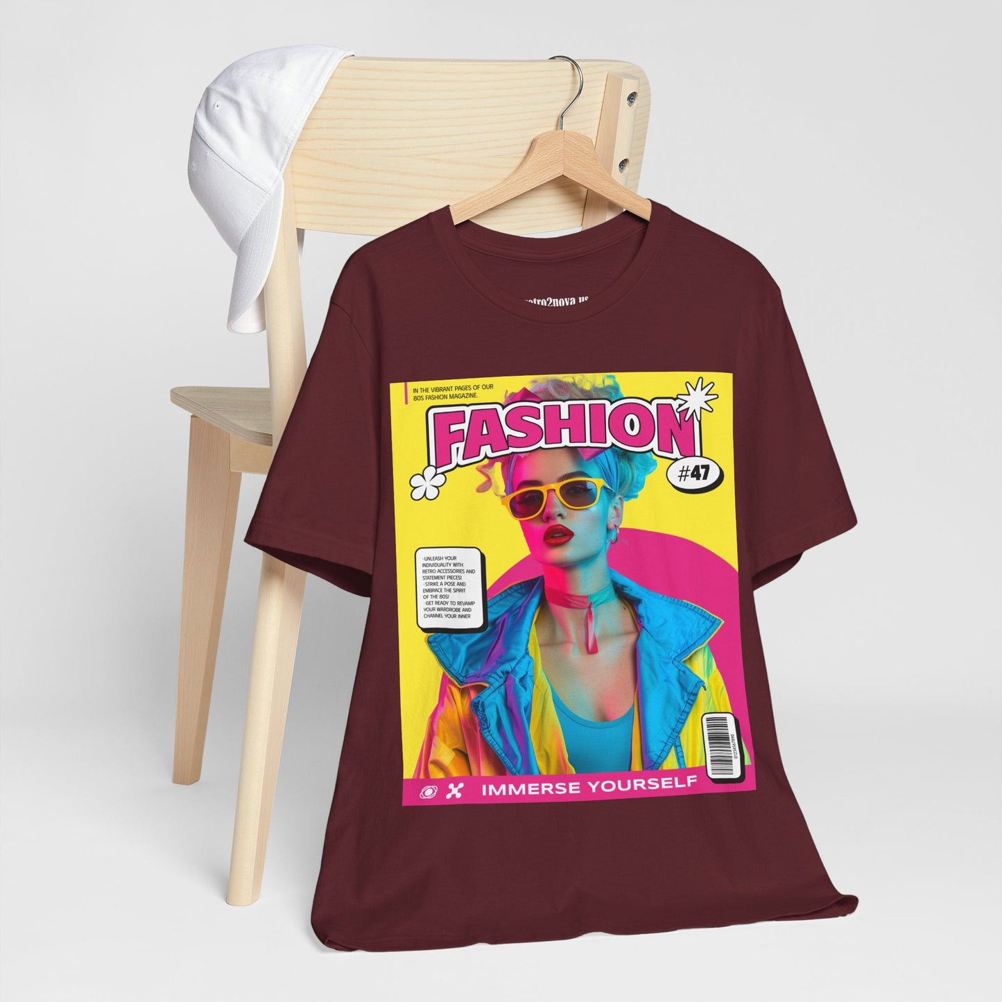 Magazine Cover Shirt Unisex Jersey Short Sleeve Tee Lightweight Breathable Fabric
