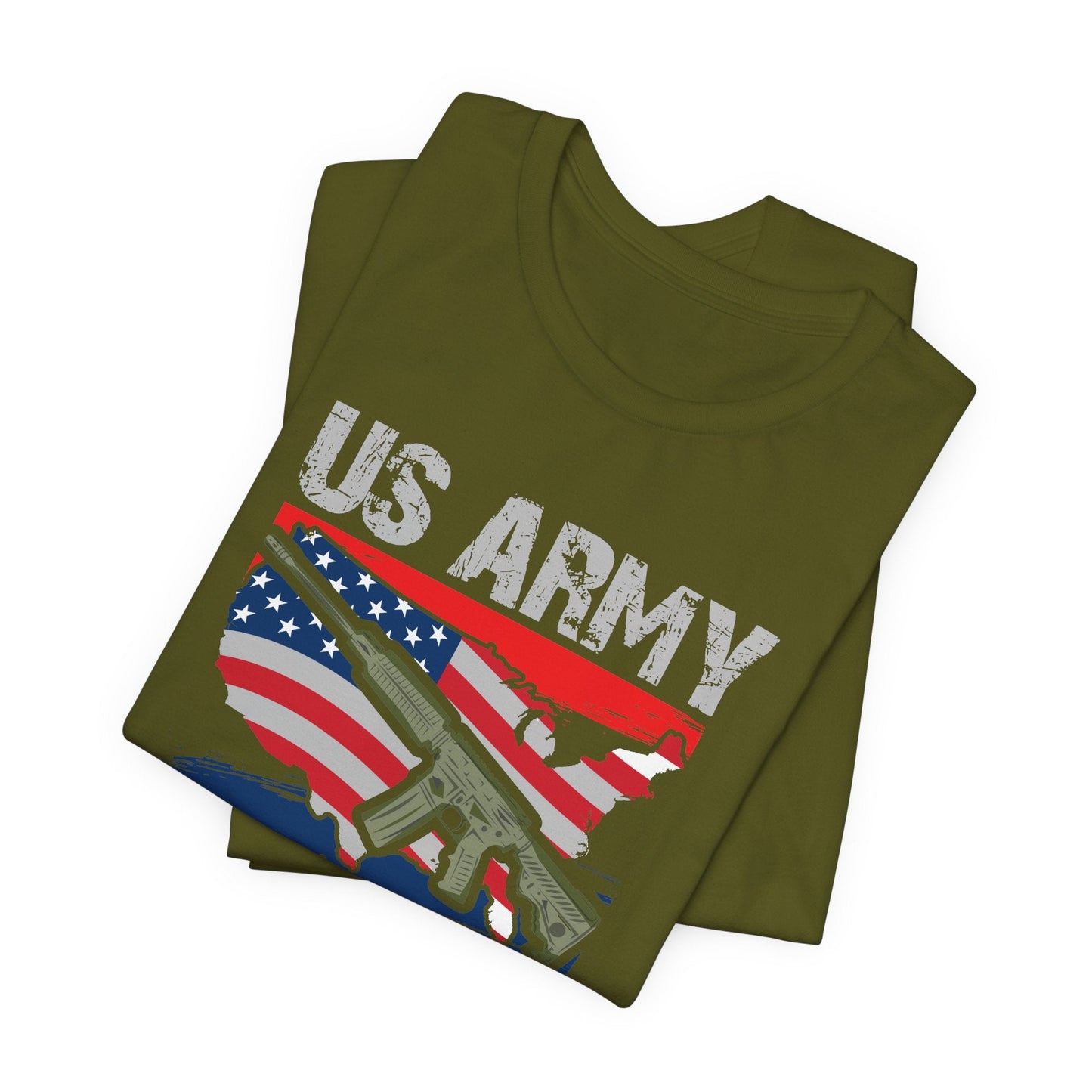 Army Veteran Patriotic Graphic Design Unisex Cotton T-Shirt v21