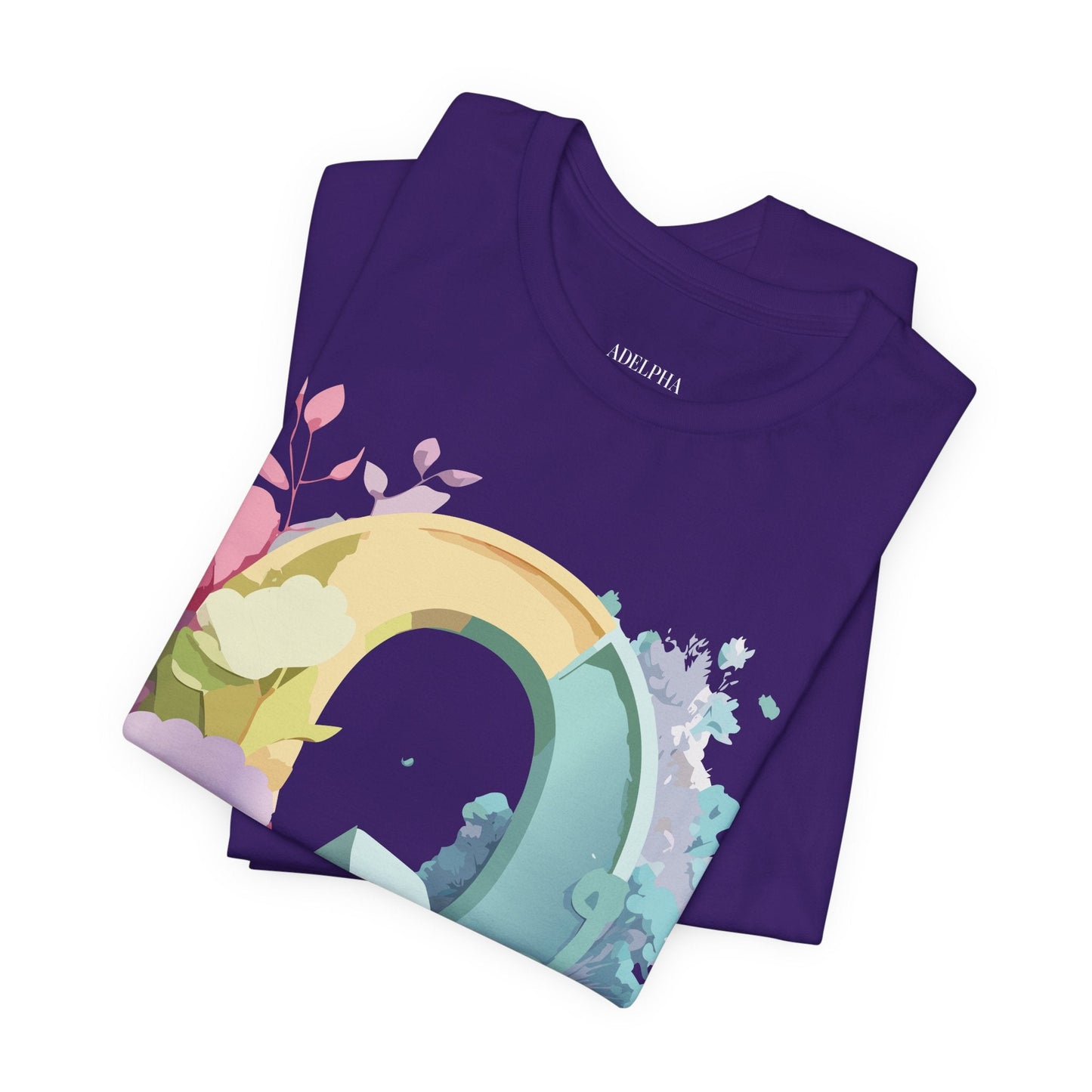 Letter Q Graphic Tee Unisex Short Sleeve Vintage Inspired Art Adelpha Tee Premium Cotton Comfort