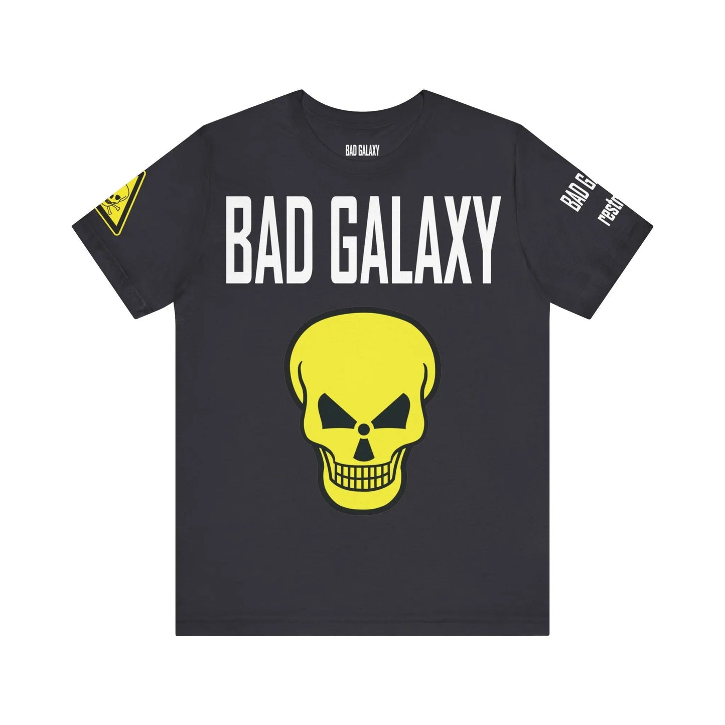Bad Galaxy Skull T Shirt Made To Order 100 Percent Cotton Eco Friendly Inks USA Designed
