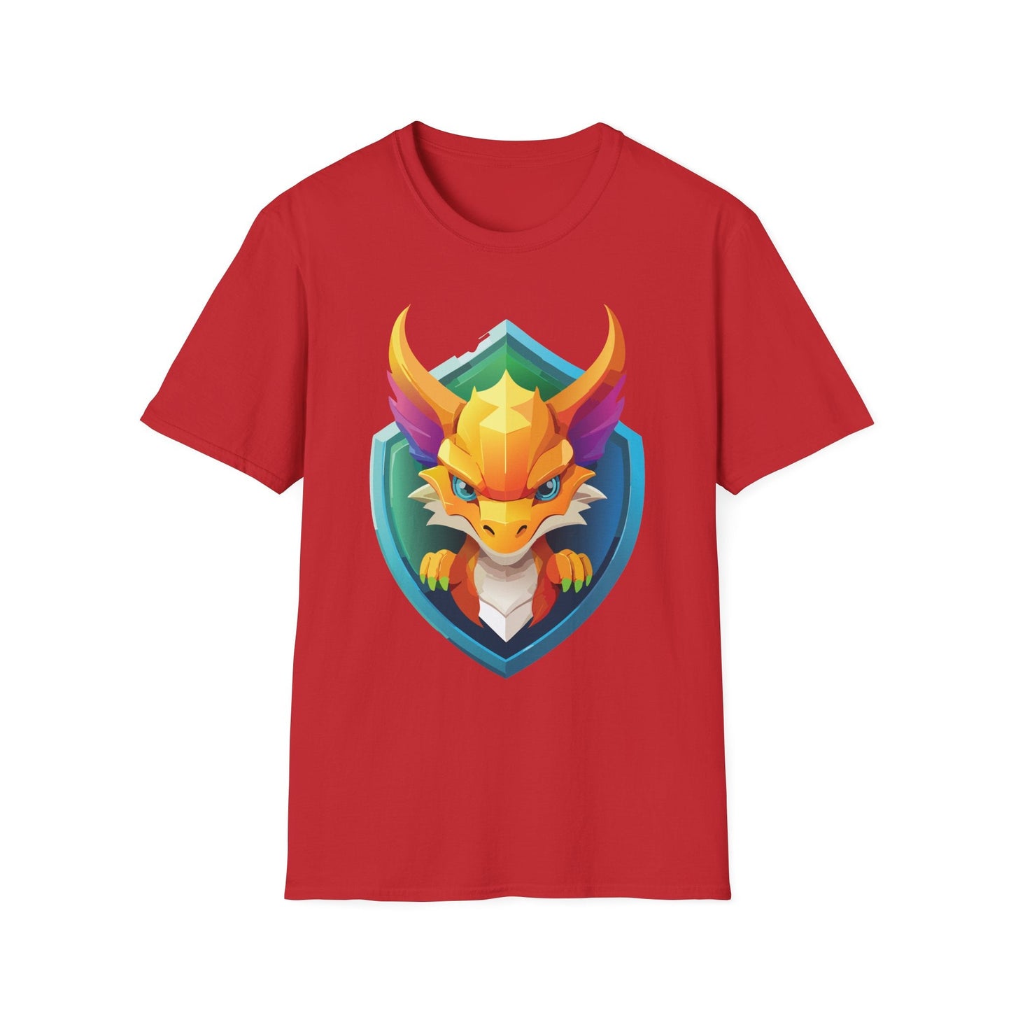 Dragon T Shirt Unisex Dragon Graphic Tee With Animal Design Soft Cotton Gildan Softstyle 64000