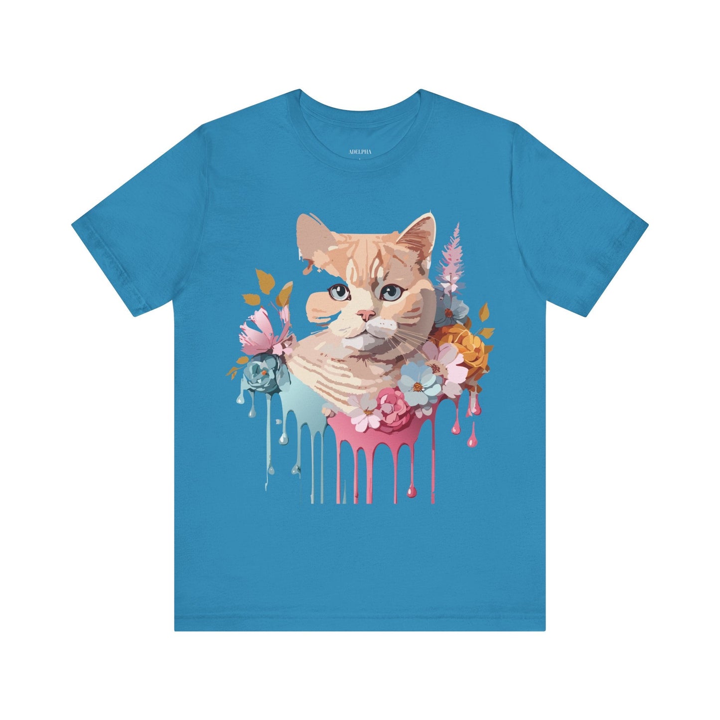 Adelpha Cat Graphic T Shirt Unisex Short Sleeve Art Design Tee Vintage Inspired