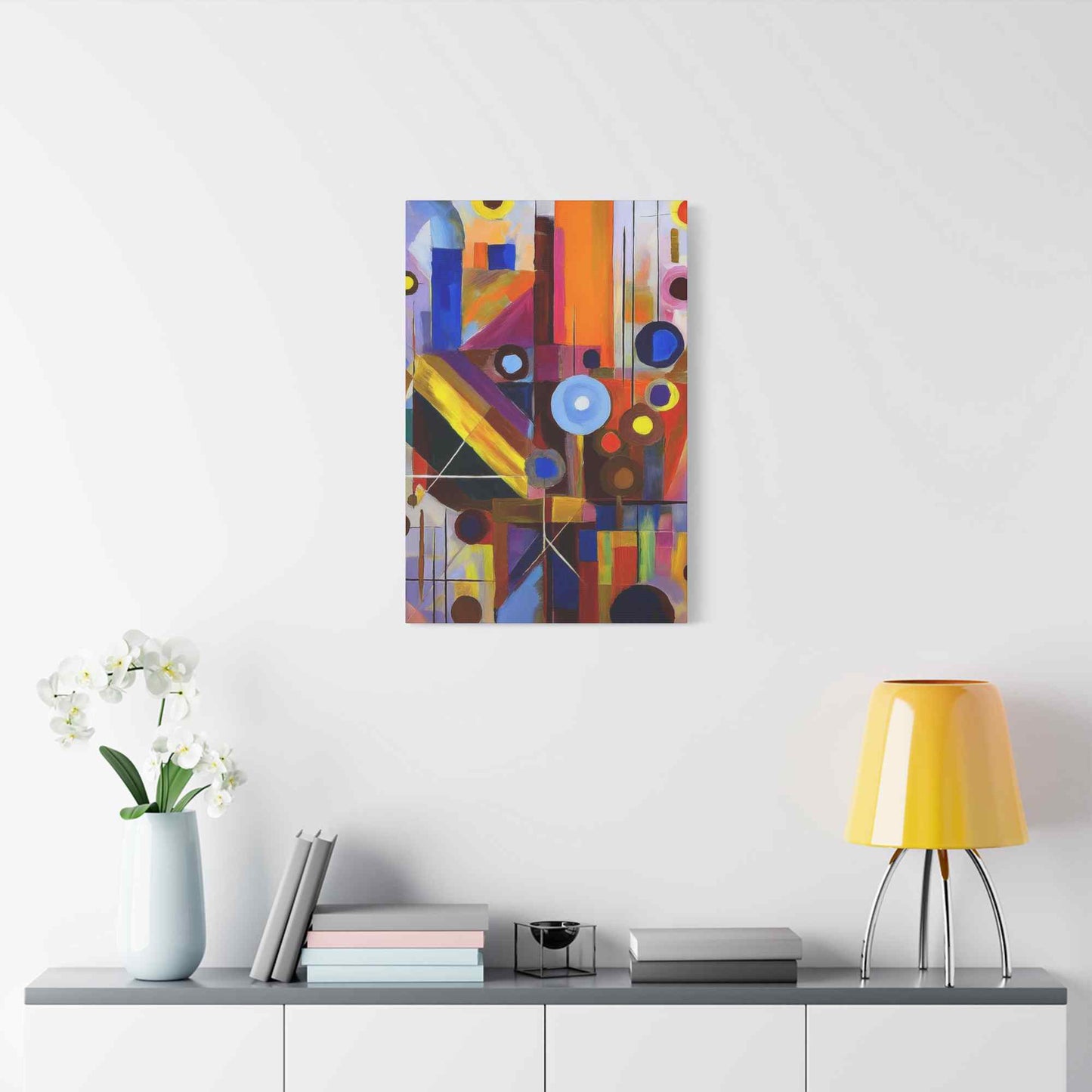 Abstract Painting Print Canvas 20x24,20x30,24x30, 24x32,24x36,30x40, 32x48,36x48,40x60 Pine-Wood Inner Frame ABS-4