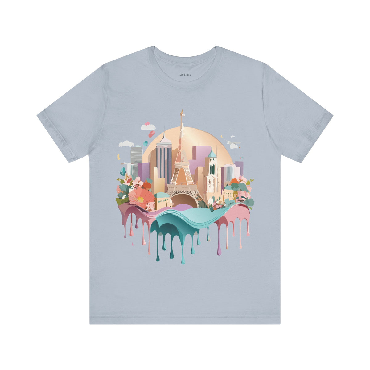 Unisex Cotton Bella+Canvas Tee with Paris