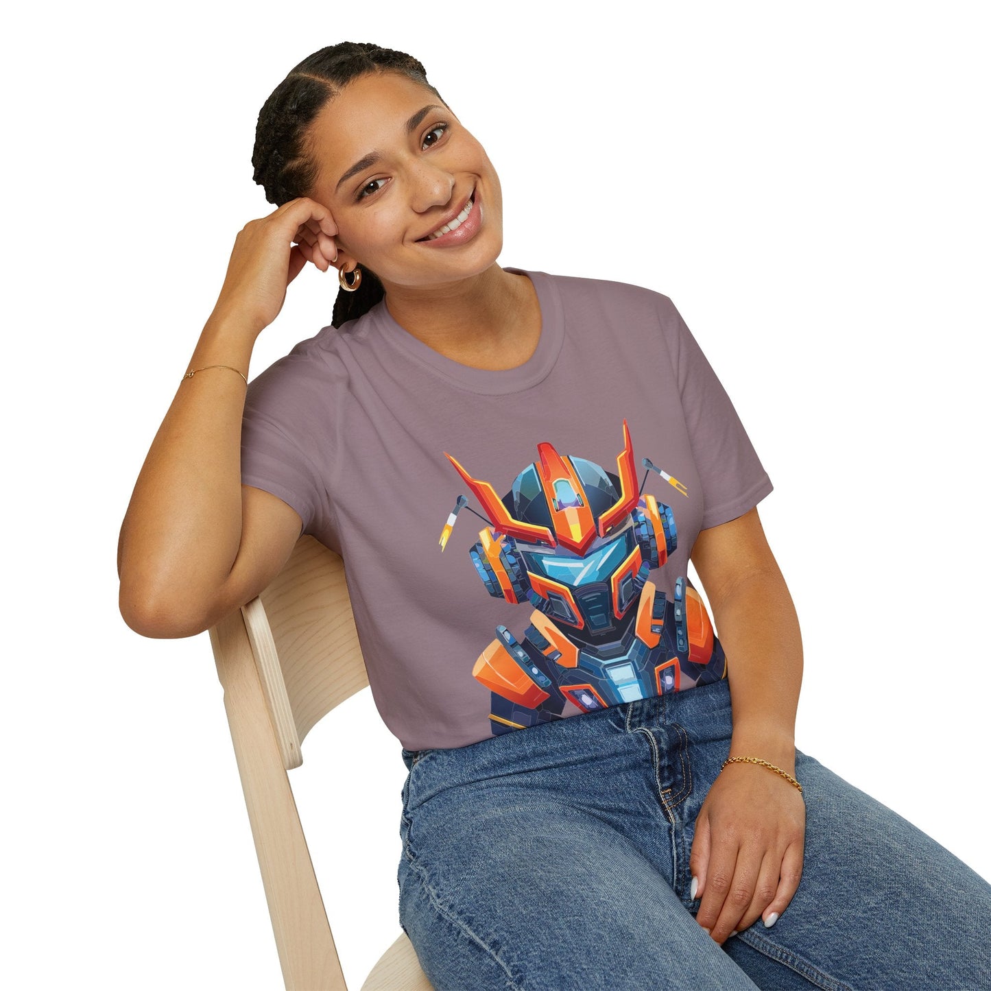 Cyborg Tee Unisex Robot Shirt Terminator Style 100 Percent Ring Spun Cotton Short Sleeve