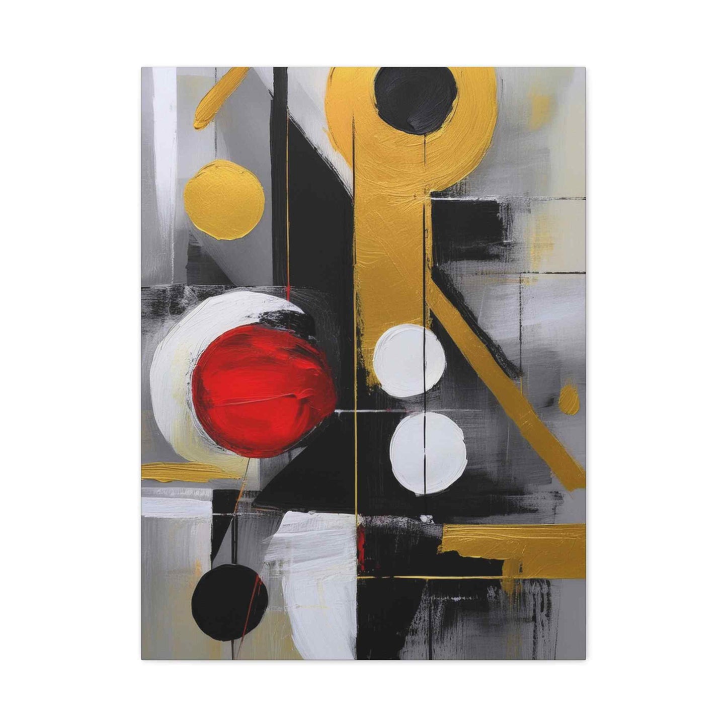Red Abstract Painting Print Canvas 20x24,20x30,24x30, 24x32,24x36,30x40, 32x48,36x48,40x60 Pine-Wood Inner Frame ABS-24