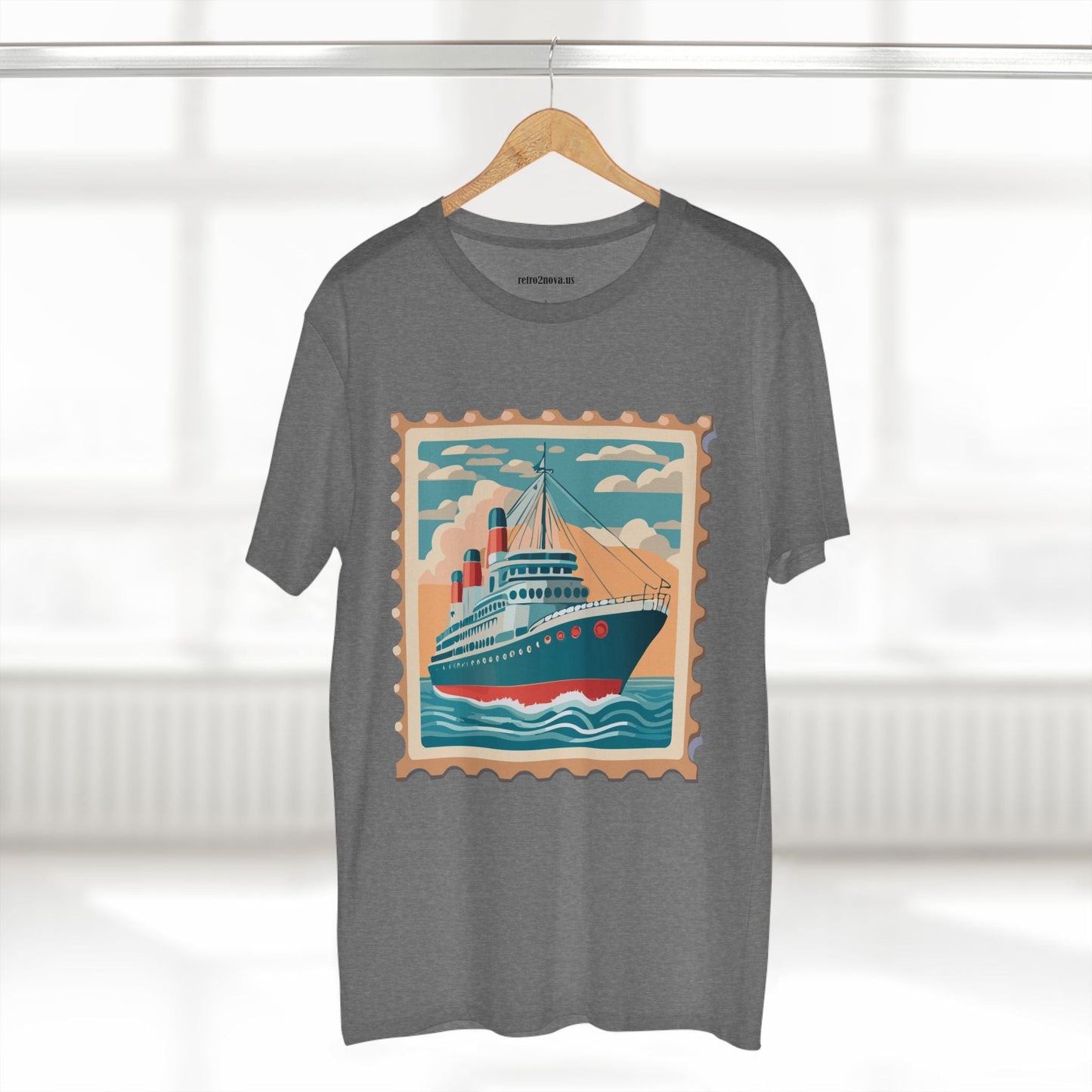 Stamp Shirt Postage Stamp Tee PS43 Unisex Premium Cotton Art Tee Retro2Nova Classic Art Collection