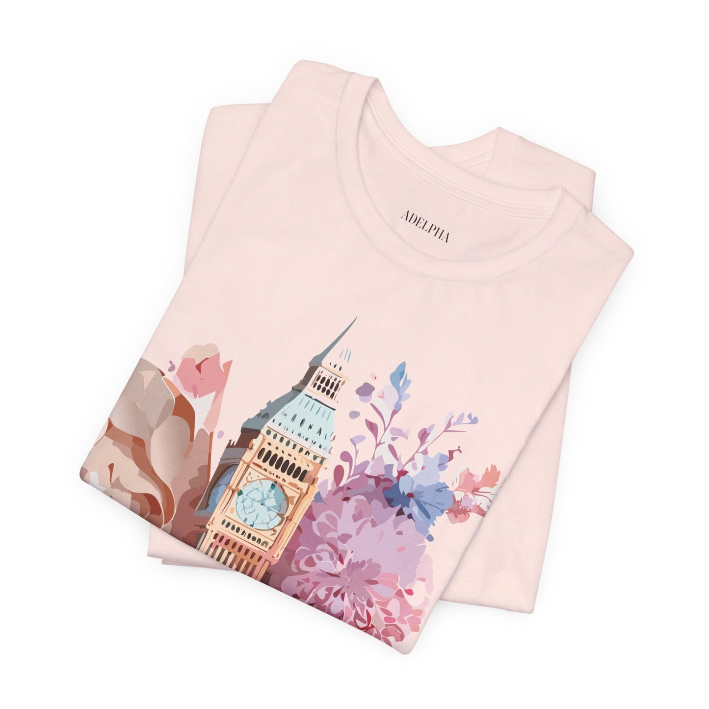 London Tourist Shirt Graphic Tee Unisex Jersey Short Sleeve Adelpha Vintage Inspired Artwork