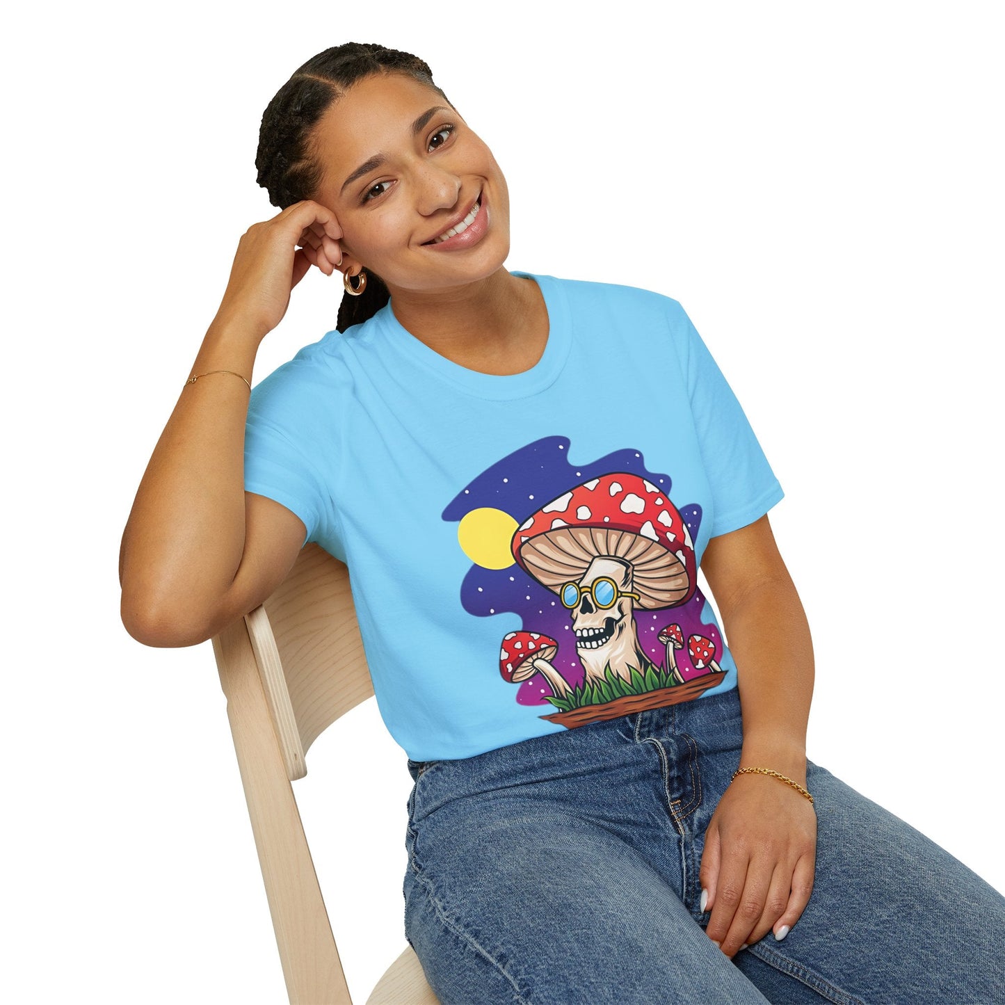 Mashroom Mushroom Tee Shirt Unisex Funny Fungus Design Softstyle 64000 Cotton Tee