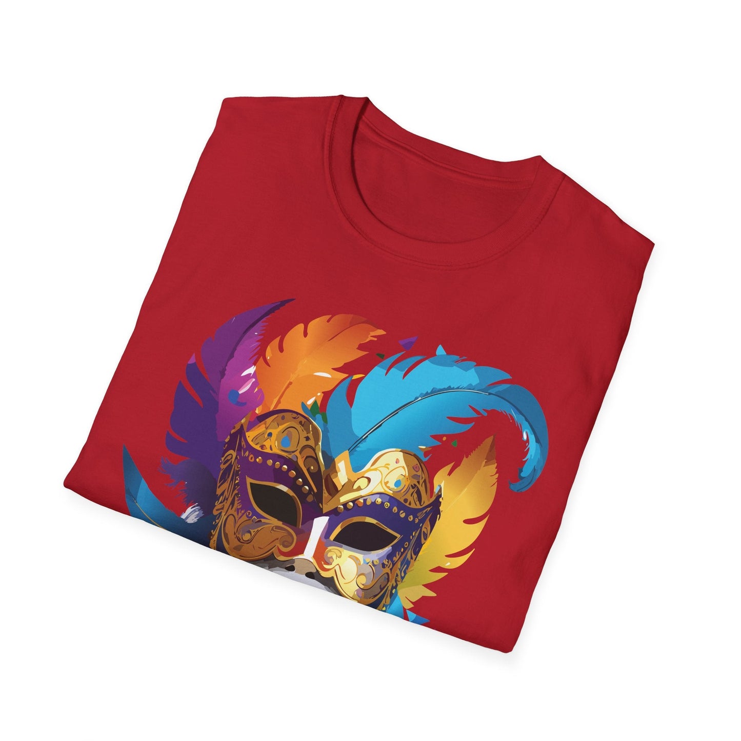 Mask Graphic Unisex Cotton Masquerade Design Artwork Tee 29