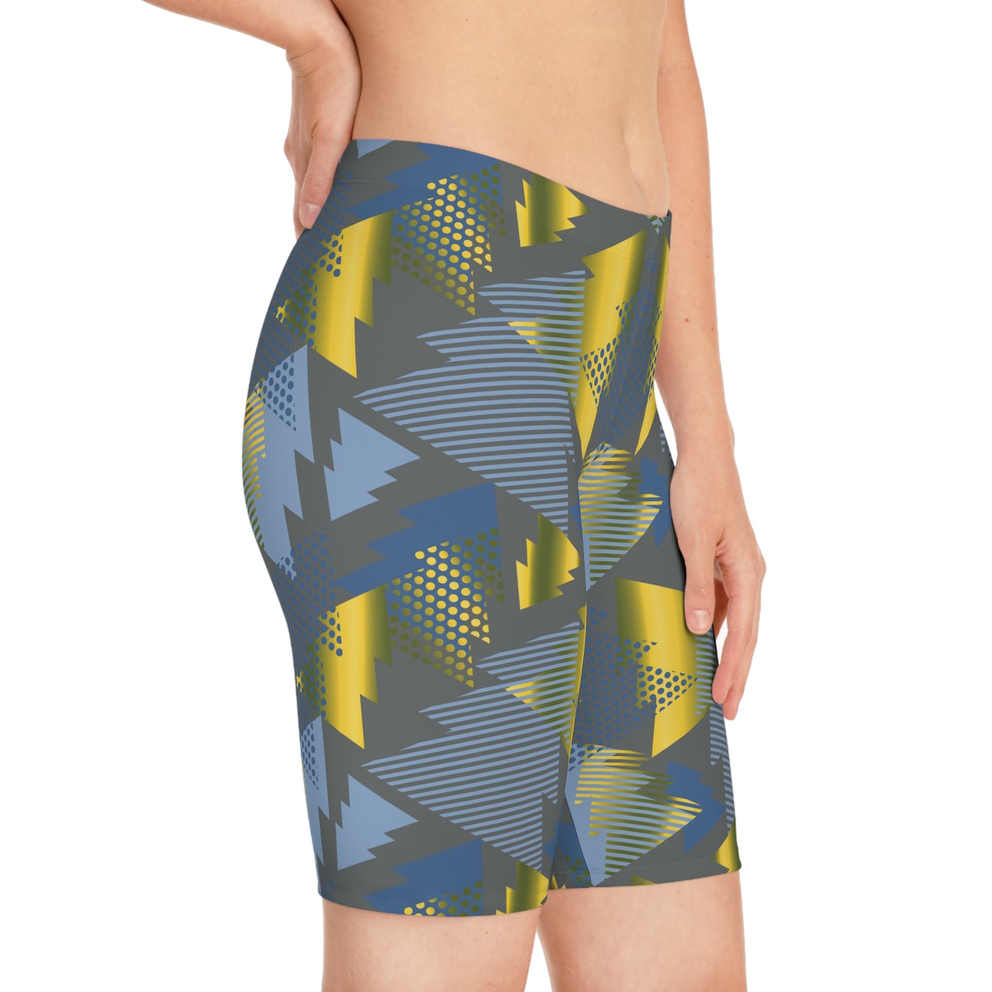 Bike Shorts with Abstract prints