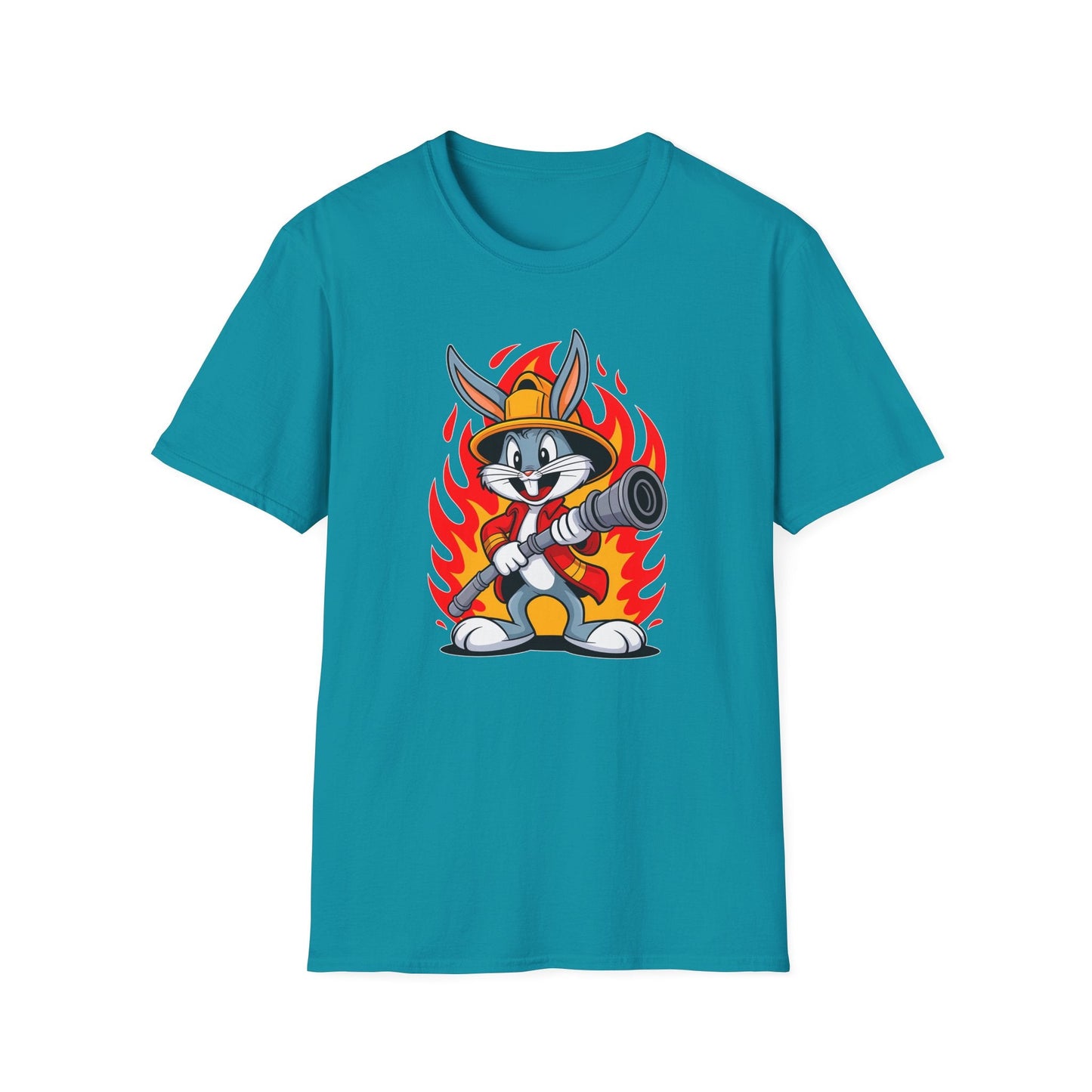 Bugs Bunny T Shirt Unisex Cartoon Graphic Tee 100 Percent Ring Spun Cotton Softstyle