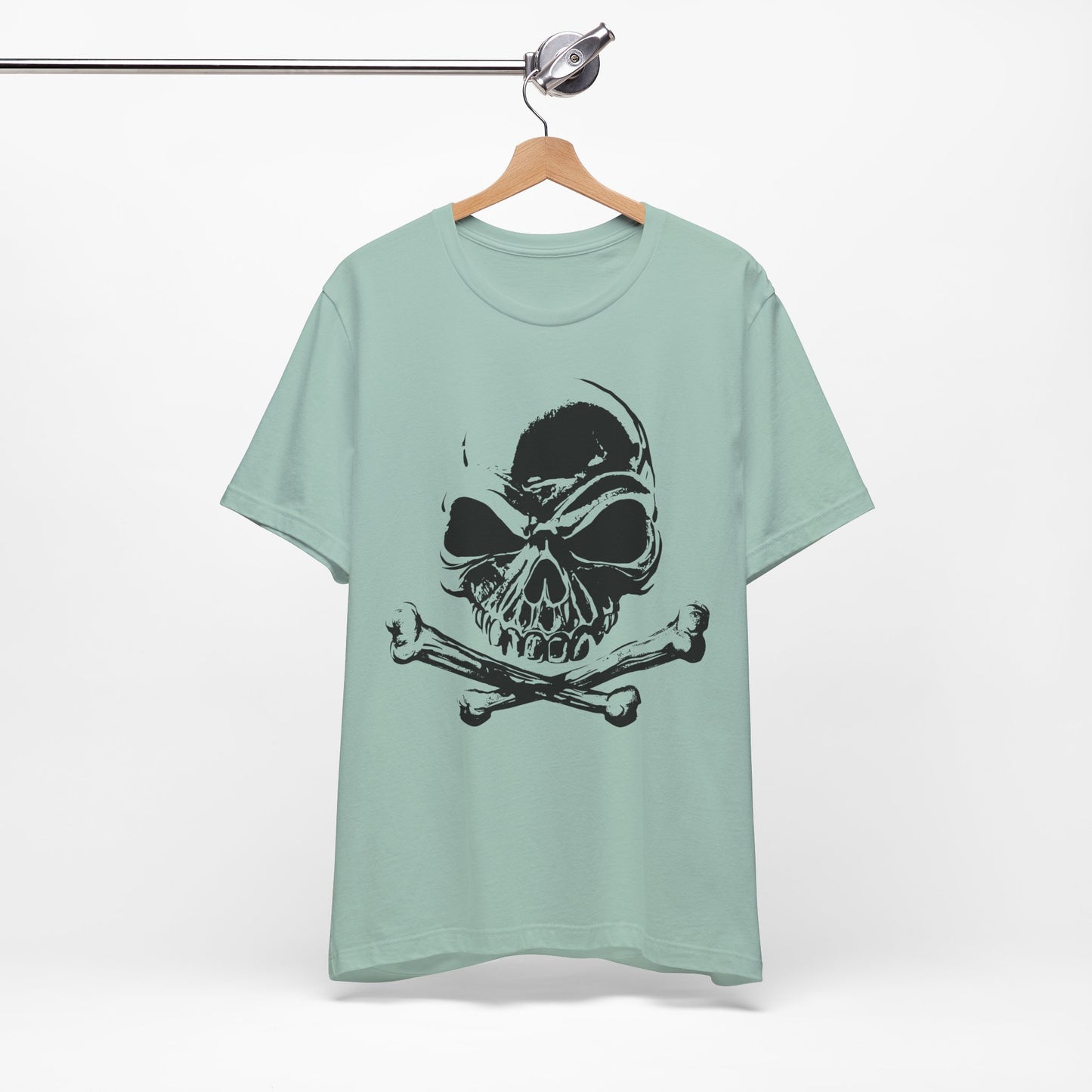 Black Skull Graphic Design Tee, Skull Shirt, Vintage Tees, Art Design T-Shirt, Vintage Graphic Tee, Art Shirts with Skulls