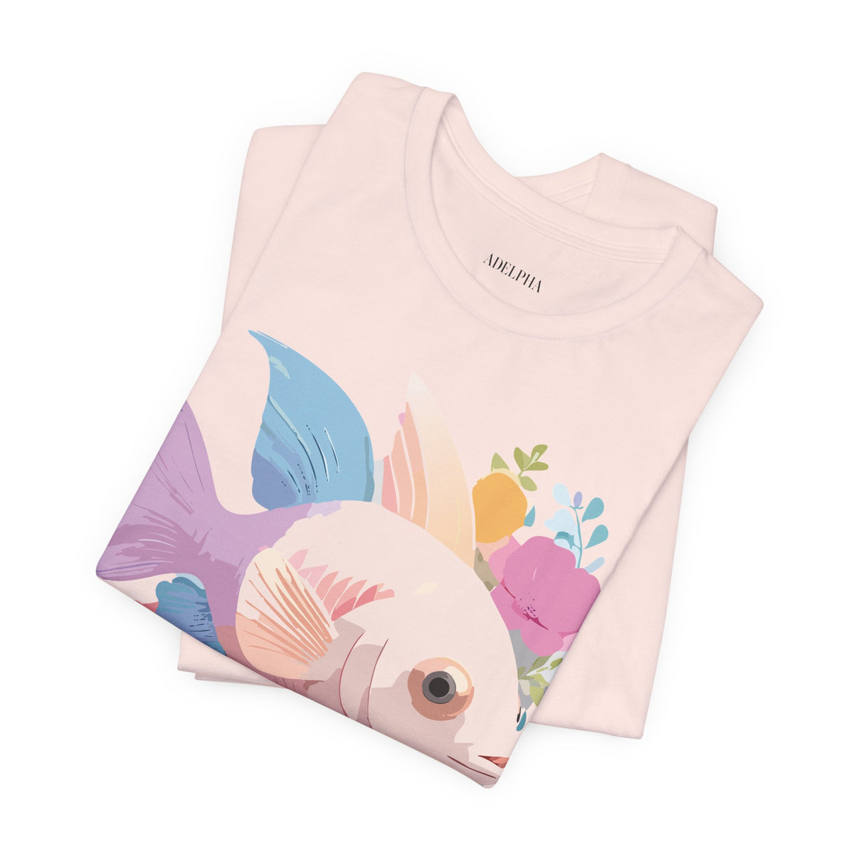 Fish Graphic Design Tee Bella+Canvas Unisex 100 Cotton Tee Shirt a102
