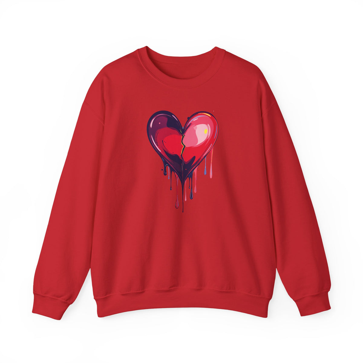 Big Red Heart Sweatshirt, Love Sweatshirt, Valentine's Day Sweatshirt, Heart Sweatshirt 118