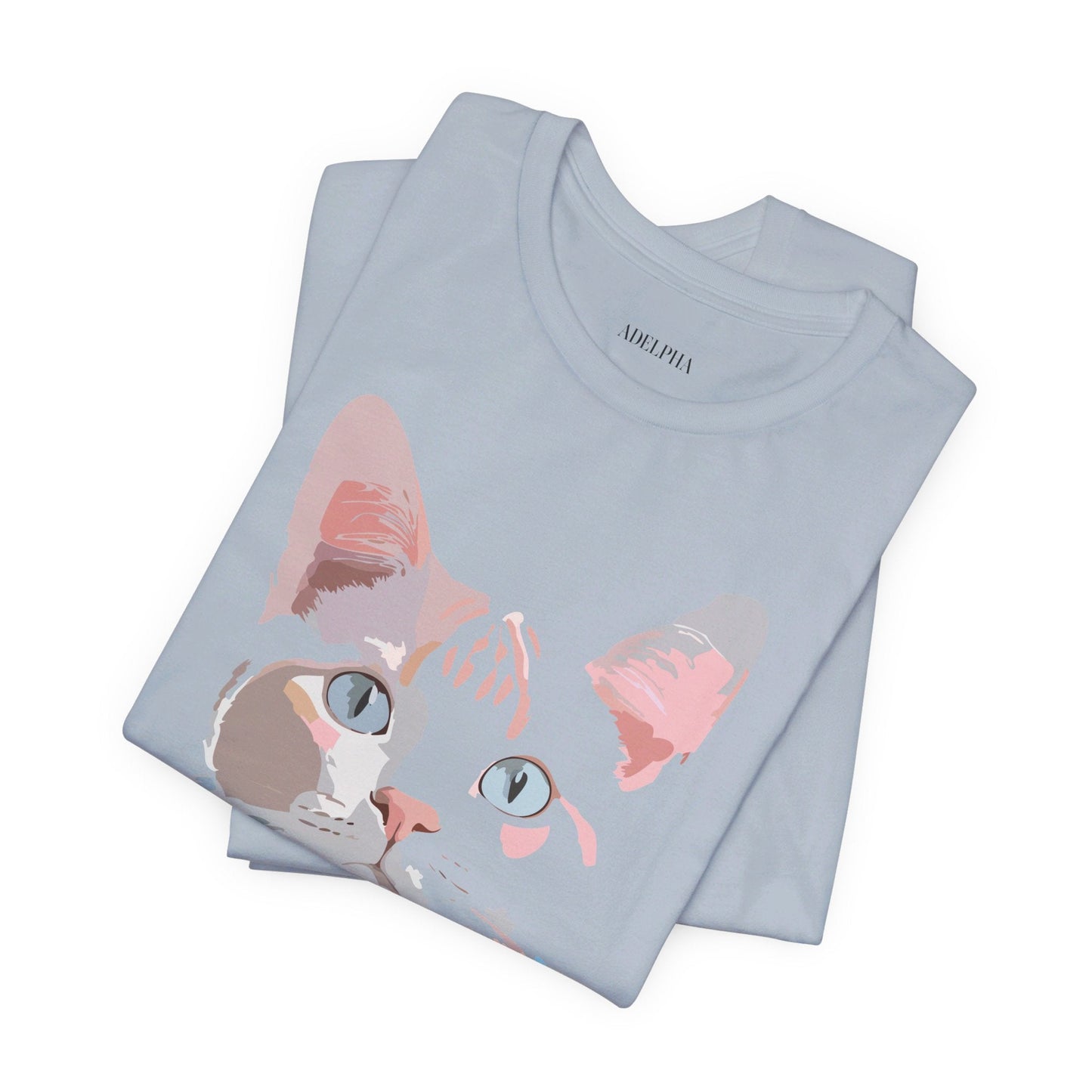 Adelpha Cat Graphic T Shirt Unisex Short Sleeve Vintage Artwork Tee